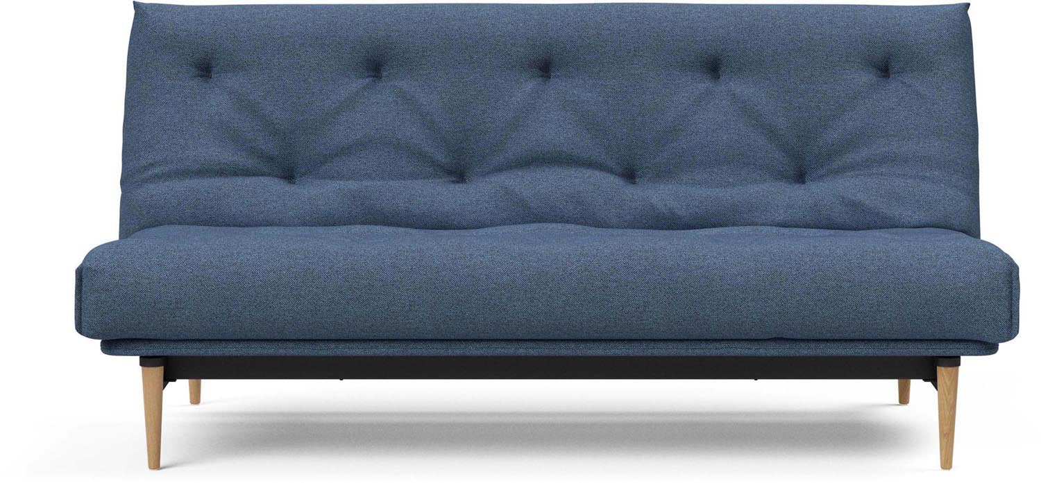 Erleben Sie das stilvolle Colpus Bettsofa 140 Nordic Classic von Innovation Living – ideal für zeitgemässe Einrichtung und vielseitige Schlafmöglichkeiten.