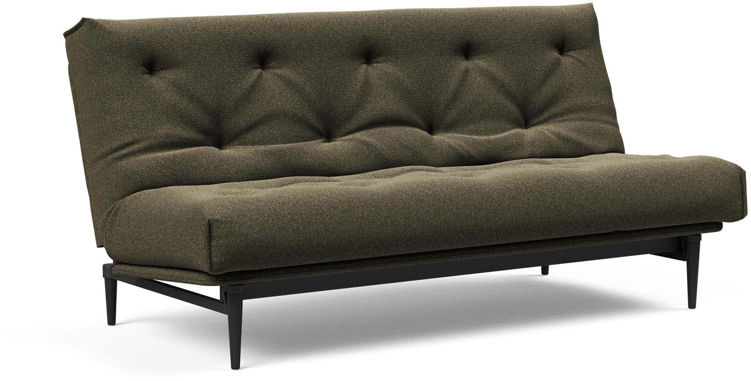Entdecken Sie das stilvolle Colpus Bettsofa 140 in Nordic Eiche schwarz von Innovation Living – perfekt für zeitgemässe Wohnkonzepte und vielseitige Einsätze.