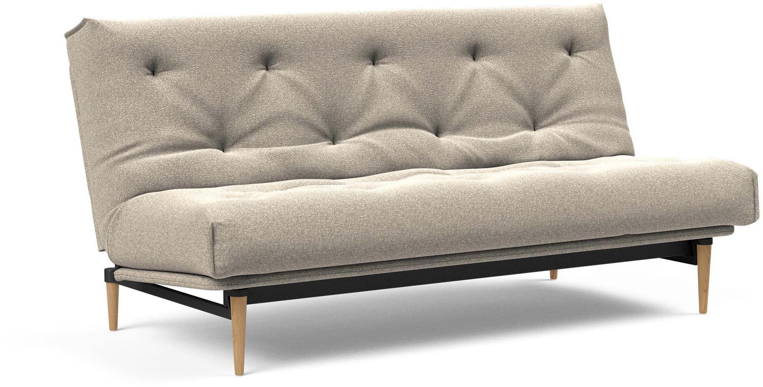 Erleben Sie das stilvolle Colpus Bettsofa 140 Nordic Classic von Innovation Living – ideal für zeitgemässe Räume und vielseitige Schlafmöglichkeiten.
