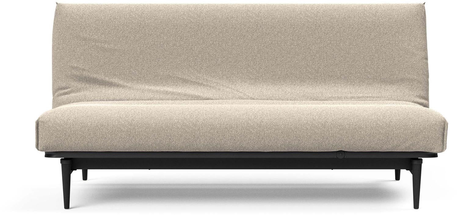 Erleben Sie das elegante Colpus Bettsofa 140 mit Nordic Cover und schwarzer Eiche von Innovation Living – perfekt für modernes Wohnen und flexible Nutzung.