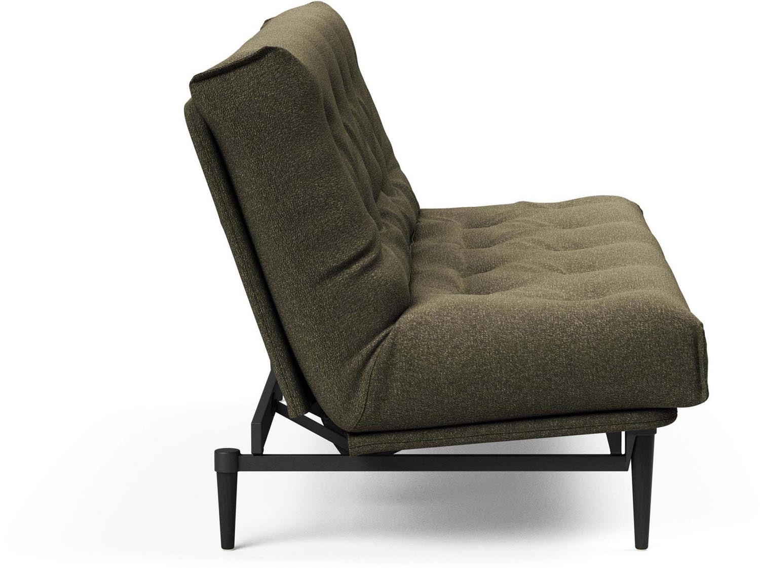 Erleben Sie das elegante Colpus Bettsofa 140 in Nordic Eiche schwarz – ideal für modernes Wohnen und entspannende Schlafmomente.