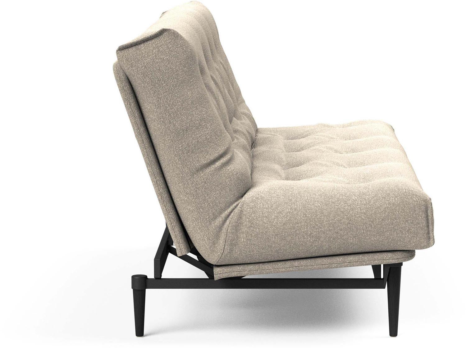Erleben Sie das elegante Colpus Bettsofa 140 in Nordic Eiche schwarz – ideal für modernes Wohnen und entspannende Schlafmomente.