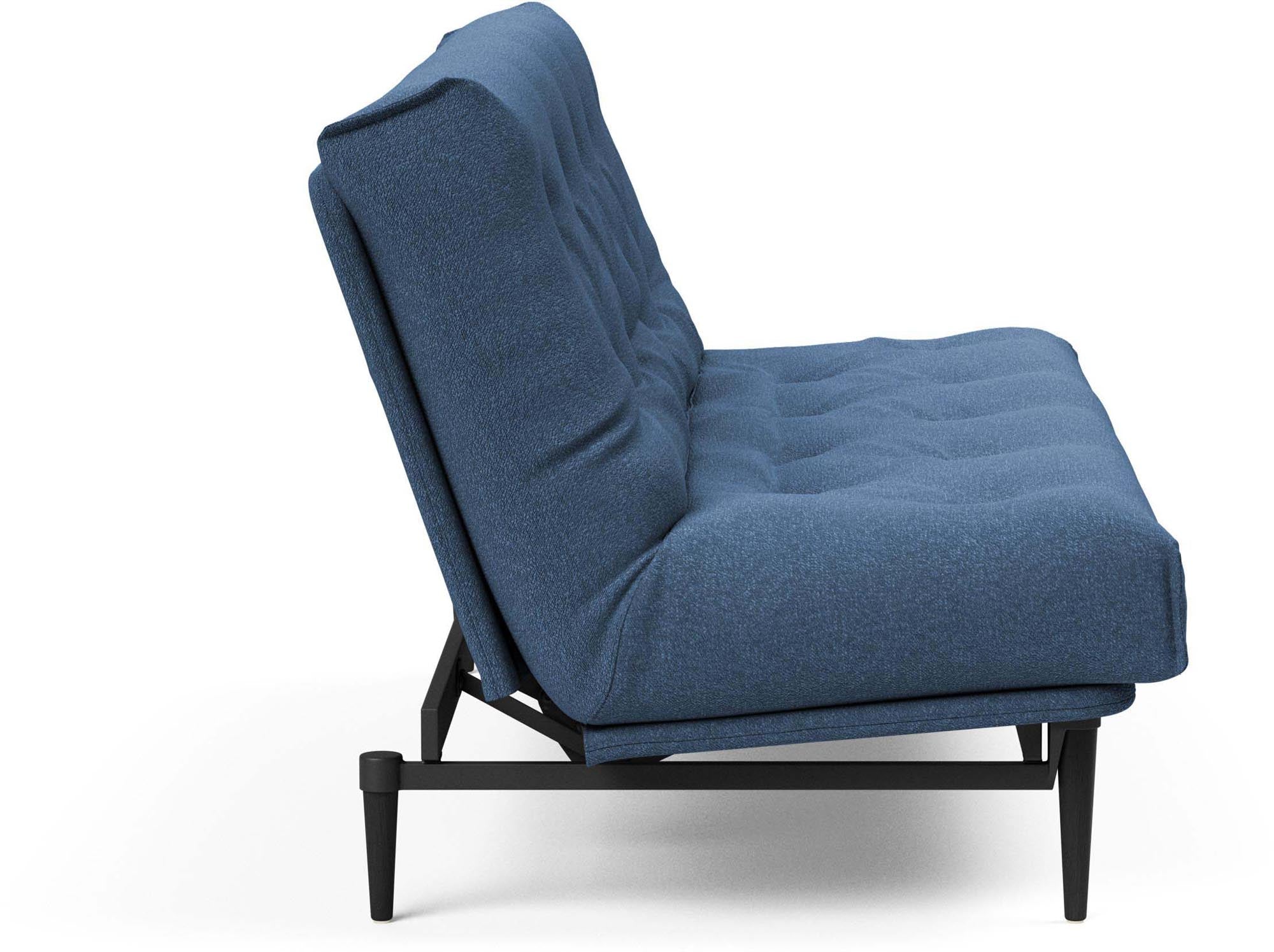 Erleben Sie das elegante Colpus Bettsofa 140 in Nordic Eiche schwarz von Innovation Living – ideal für moderne Räume und flexible Nutzung.