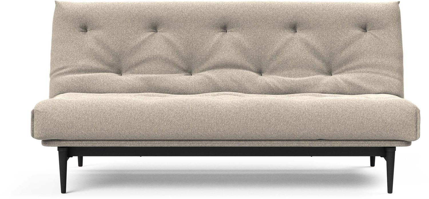 Erleben Sie das elegante Colpus Bettsofa 140 in Nordic Eiche schwarz von Innovation Living – ideal für moderne Räume und flexible Nutzung.