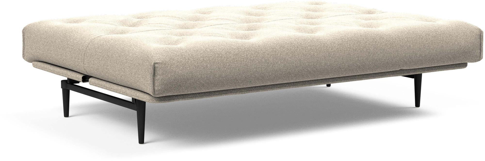 Entdecken Sie das Colpus Bettsofa 140 in Nordic Eiche schwarz von Innovation Living – stilvolles Design trifft auf vielseitige Funktionalität und Komfort.