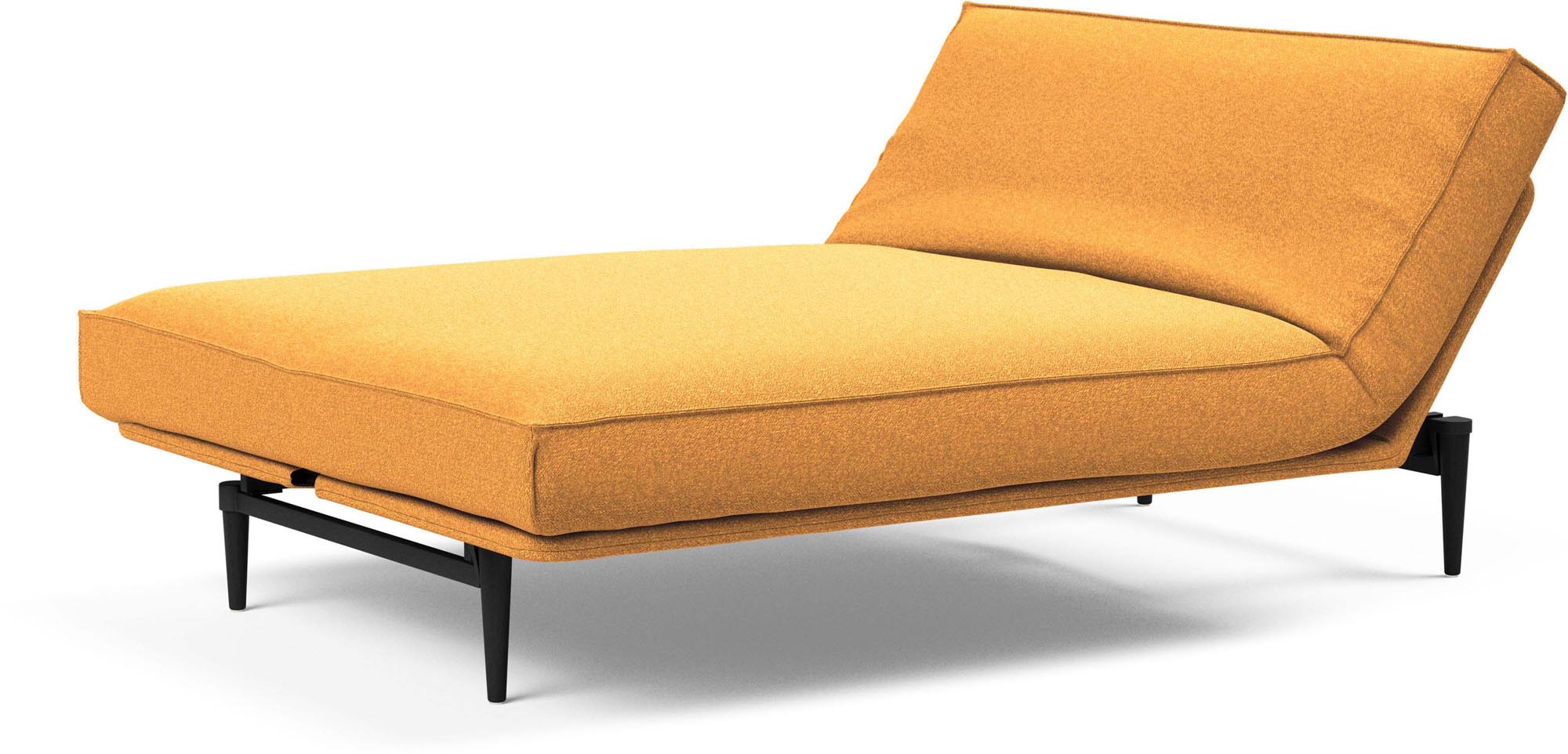 Entdecken Sie das Colpus Bettsofa 140 Sharp Plus Cover in edler schwarzer Eiche von Innovation Living – modernes Design trifft auf höchsten Komfort und Funktionalität.
