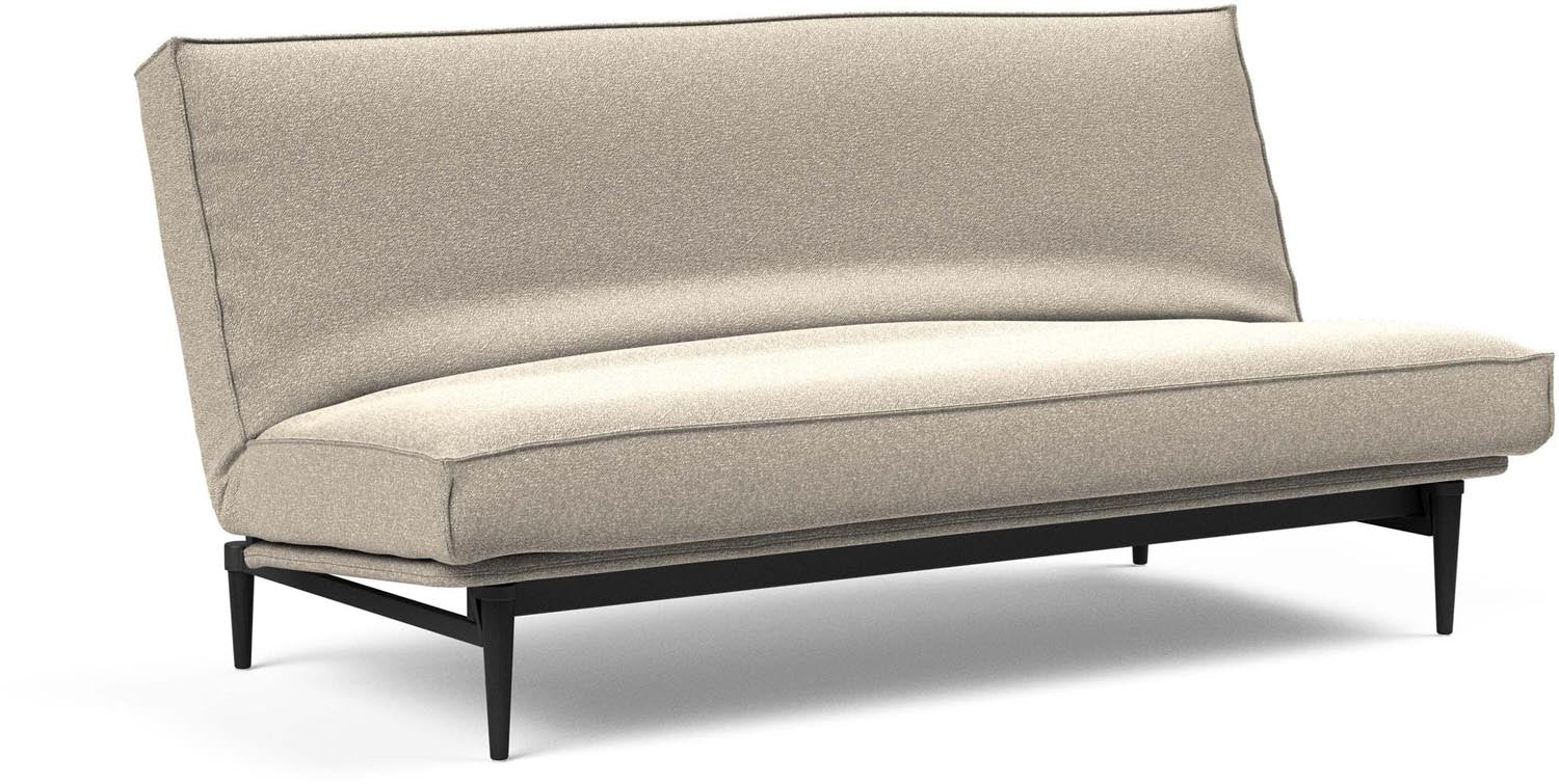 Erleben Sie das stilvolle Colpus Bettsofa 140 Sharp Plus in eleganter schwarzer Eiche von Innovation Living – ideal für jeden Wohnraum.