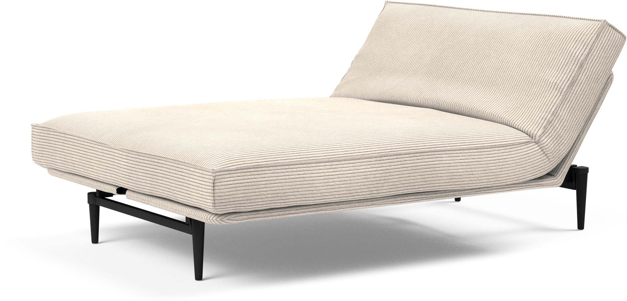 Entdecken Sie das Colpus Bettsofa 140 Sharp Plus Cover in edlem Eiche schwarz. Ideal für kleine Räume, vereint es Funktionalität und modernen Stil.