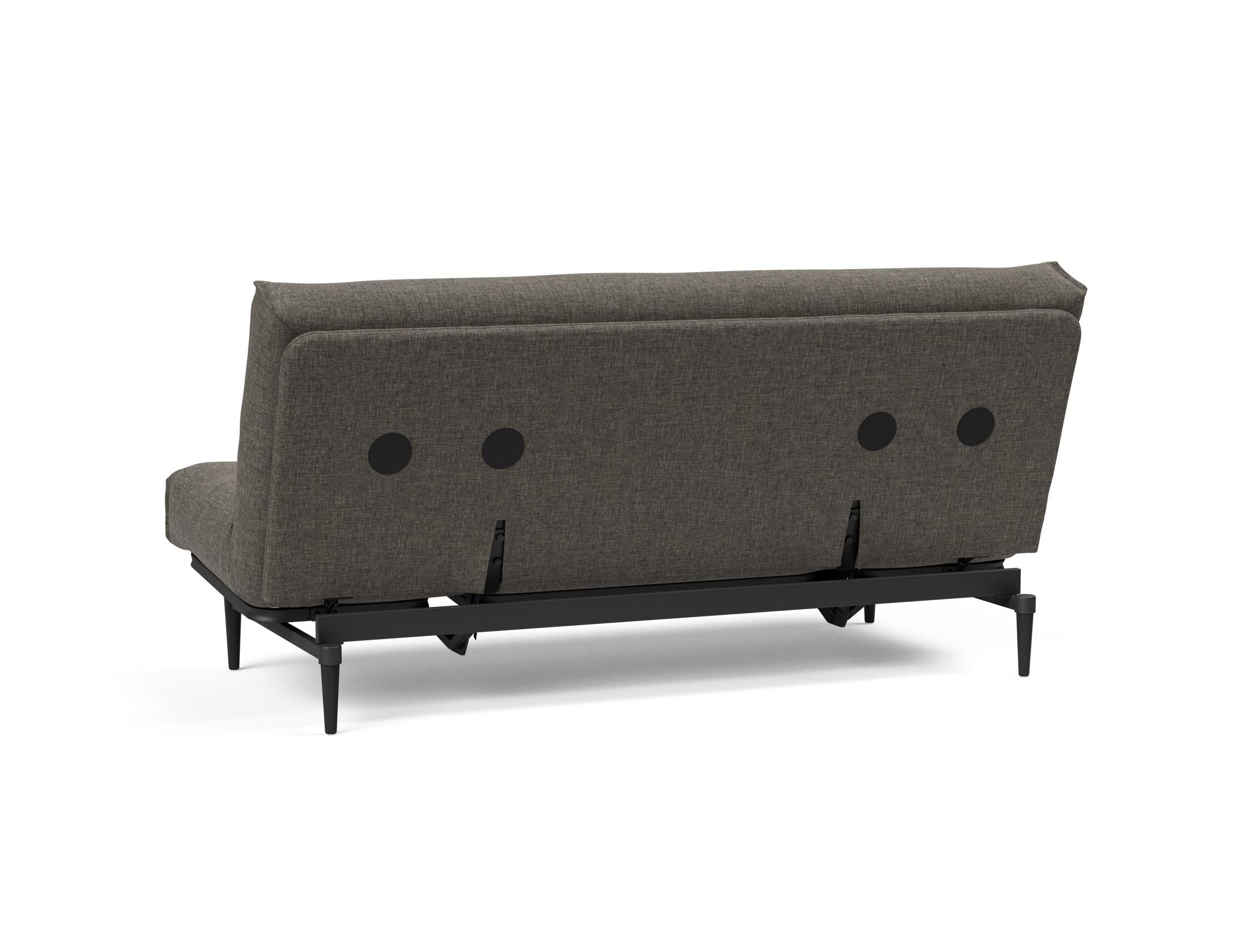 Erleben Sie das Colpus Bettsofa 140 in elegantem Nordic Eiche schwarz von Innovation Living – perfekter Komfort und modernes Design für Ihr Zuhause.