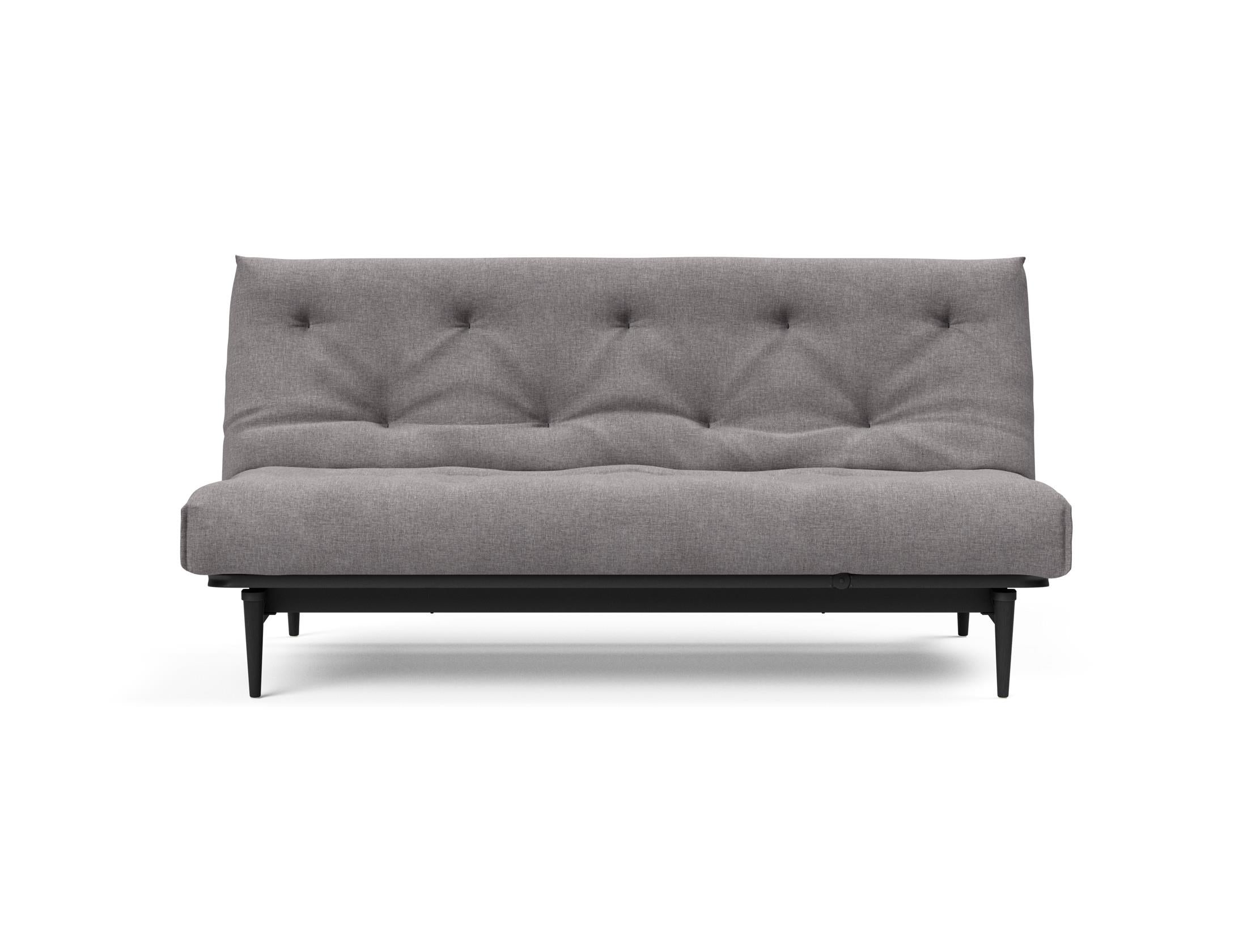 Erleben Sie das stilvolle Colpus Bettsofa 140 in Nordic Eiche schwarz von Innovation Living – perfekt für elegantes Design und Komfort.