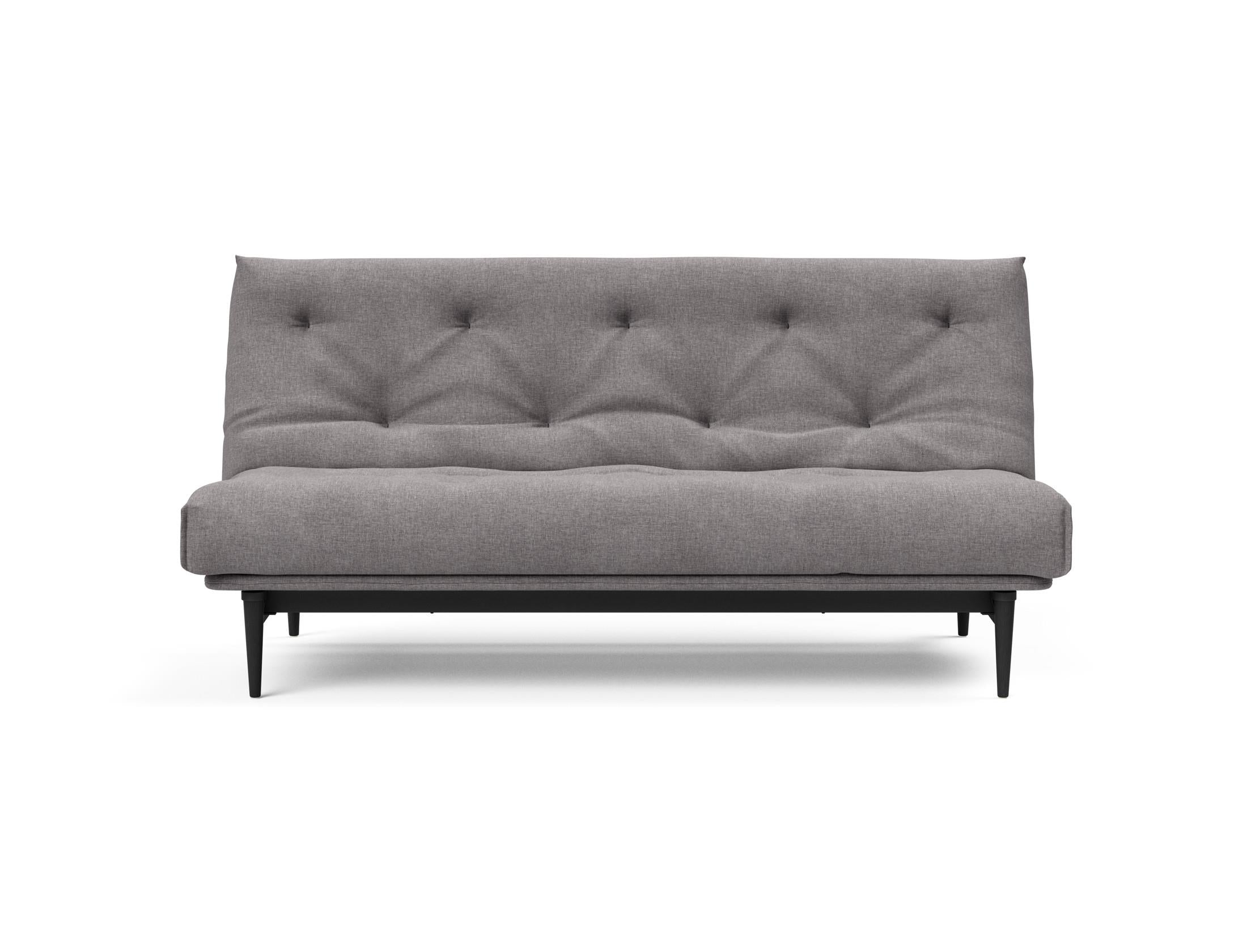 Erleben Sie das Colpus Bettsofa 140 in Nordic Eiche schwarz – ein elegantes Möbelstück, das als Sofa und Bett höchsten Komfort bietet.