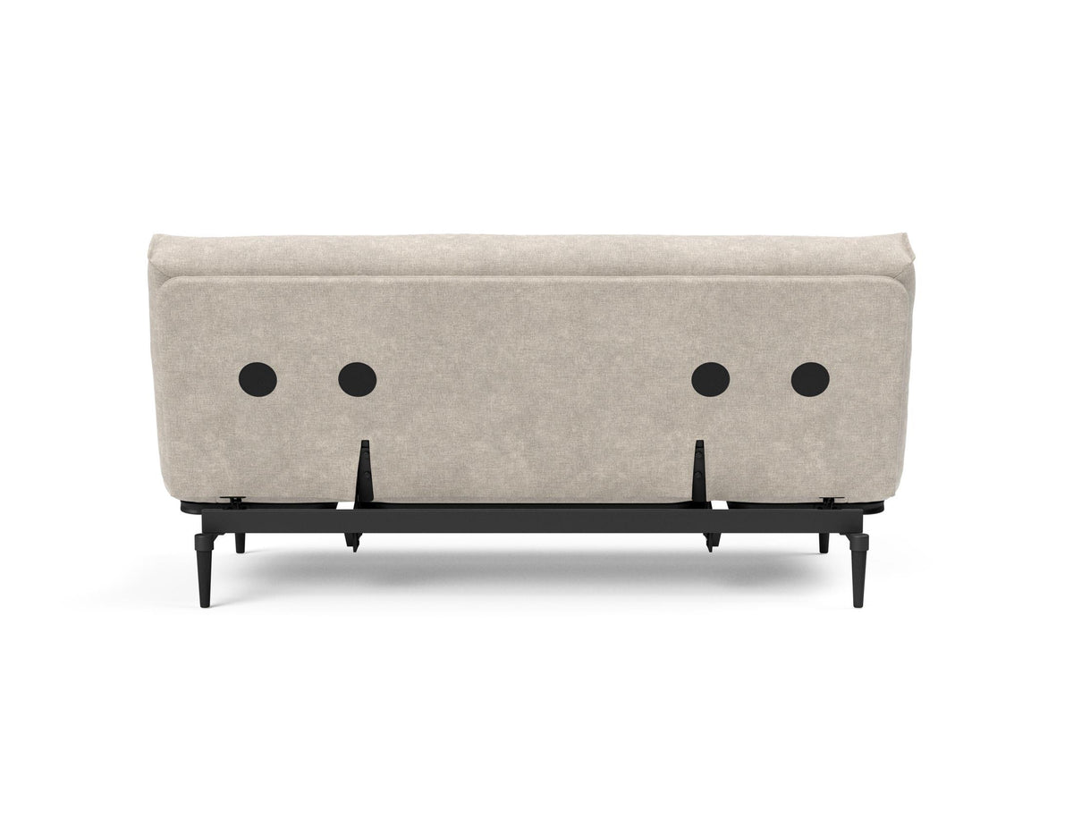 Colpus Bettsofa 140 Nordic Eiche schwarz Soft Spring in 280 Avella Sand präsentiert im Onlineshop von KAQTU Design AG. Bettsofa ist von Innovation Living