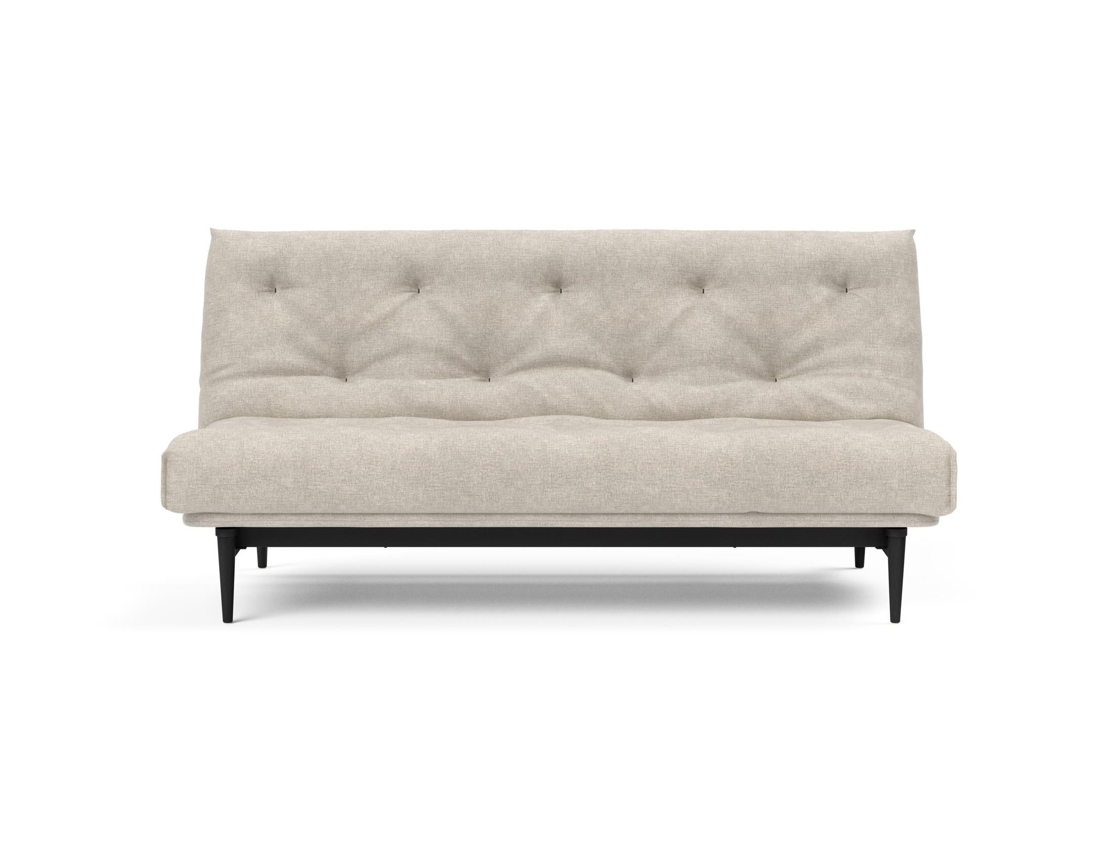 Erleben Sie das Colpus Bettsofa 140 in Nordic Eiche schwarz – ein elegantes Möbelstück, das als Sofa und Bett höchsten Komfort bietet.