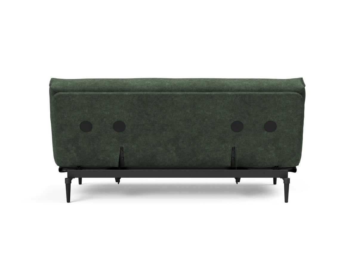 Colpus Bettsofa 140 Nordic Eiche schwarz mit Gestellbezug Soft Spring in 281 Avella Pine Green präsentiert im Onlineshop von KAQTU Design AG. Bettsofa ist von Innovation Living