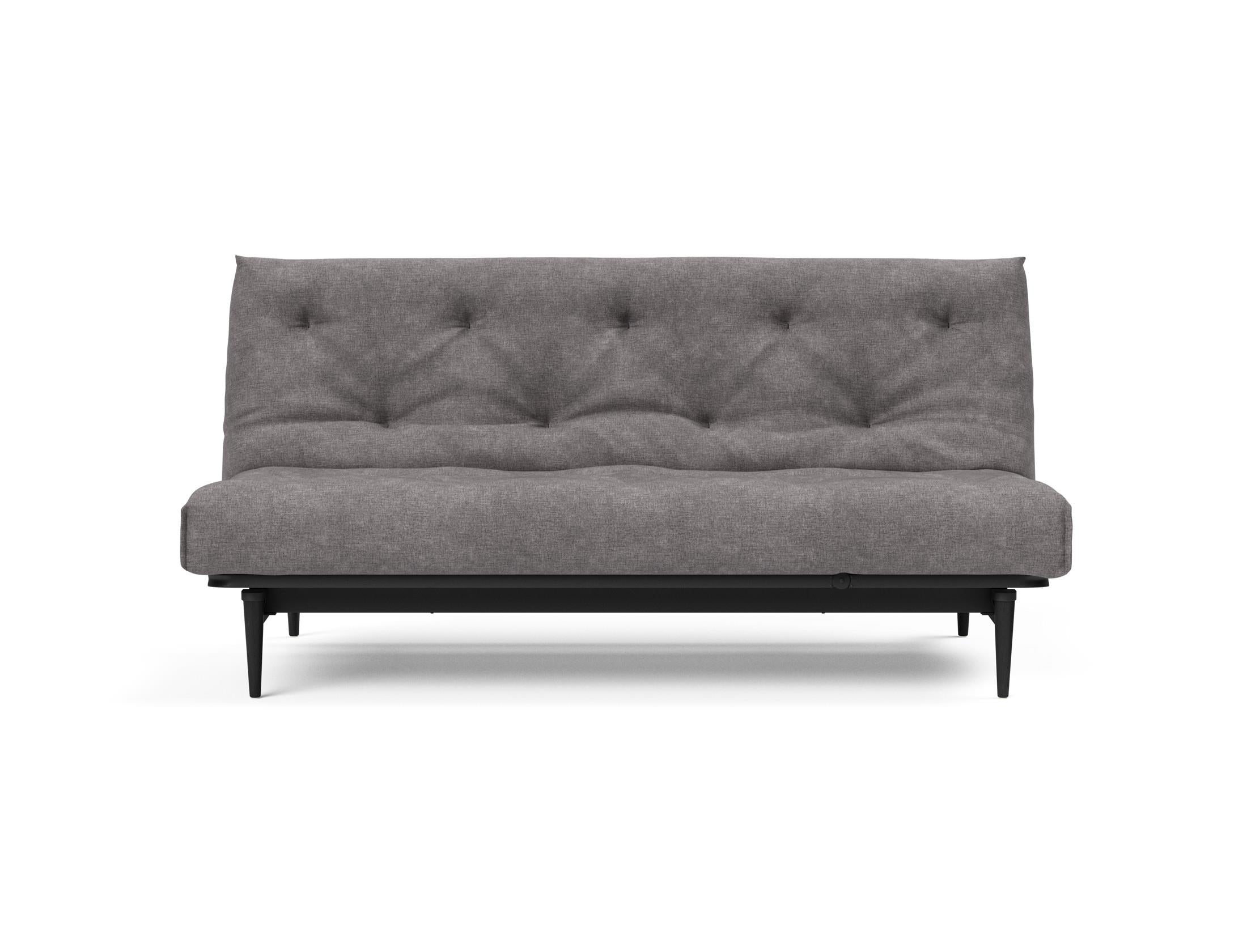 Erleben Sie das Colpus Bettsofa 140 in Nordic Eiche schwarz von Innovation Living – stilvolles Design, hohe Funktionalität und optimalen Schlafkomfort.