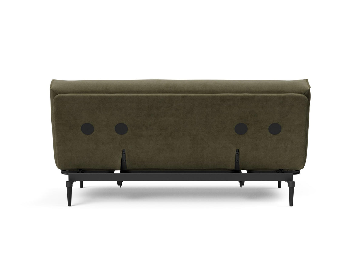 Colpus Bettsofa 140 Nordic Eiche schwarz Soft Spring in 316 Cordufine Pine Green präsentiert im Onlineshop von KAQTU Design AG. Bettsofa ist von Innovation Living