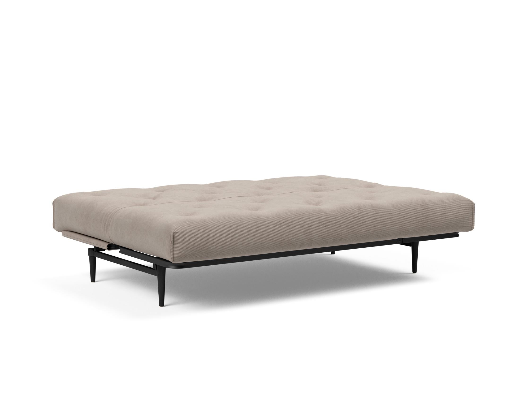 Entdecken Sie das Colpus Bettsofa 140 in Nordic Eiche schwarz von Innovation Living – modernes Design, hohe Funktionalität und individuellen Schlafkomfort.