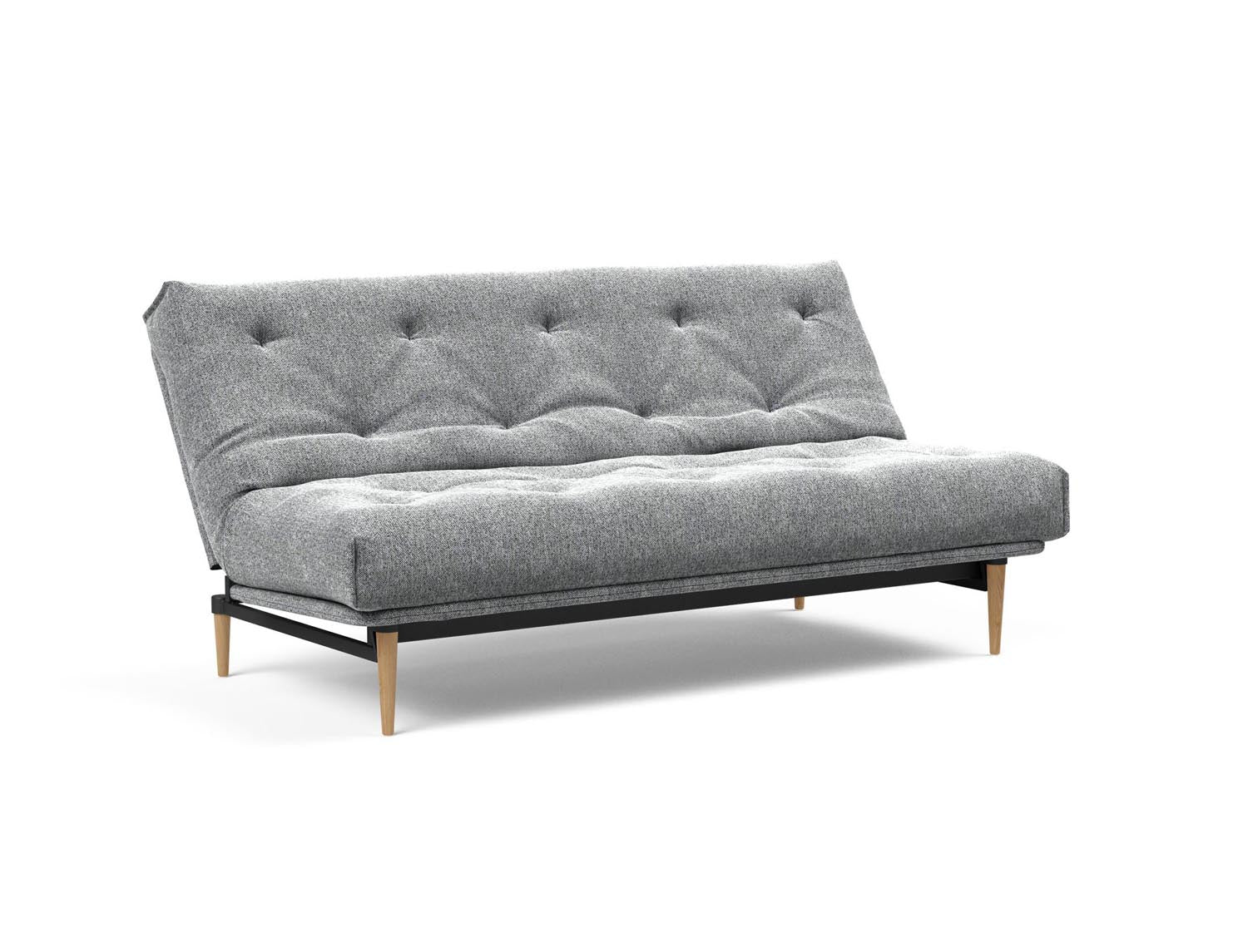 Entdecken Sie das Colpus Bettsofa 140 Nordic – ein elegantes Möbelstück mit Soft Spring Matratze, das tagsüber als Sofa und nachts als Bett dient.
