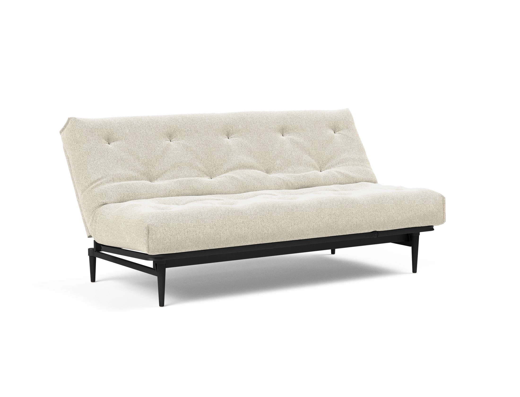 Entdecken Sie das Colpus Bettsofa 140 in Nordic Eiche schwarz von Innovation Living – modernes Design, robuste Bauweise und individuelle Schlaflösungen vereint.
