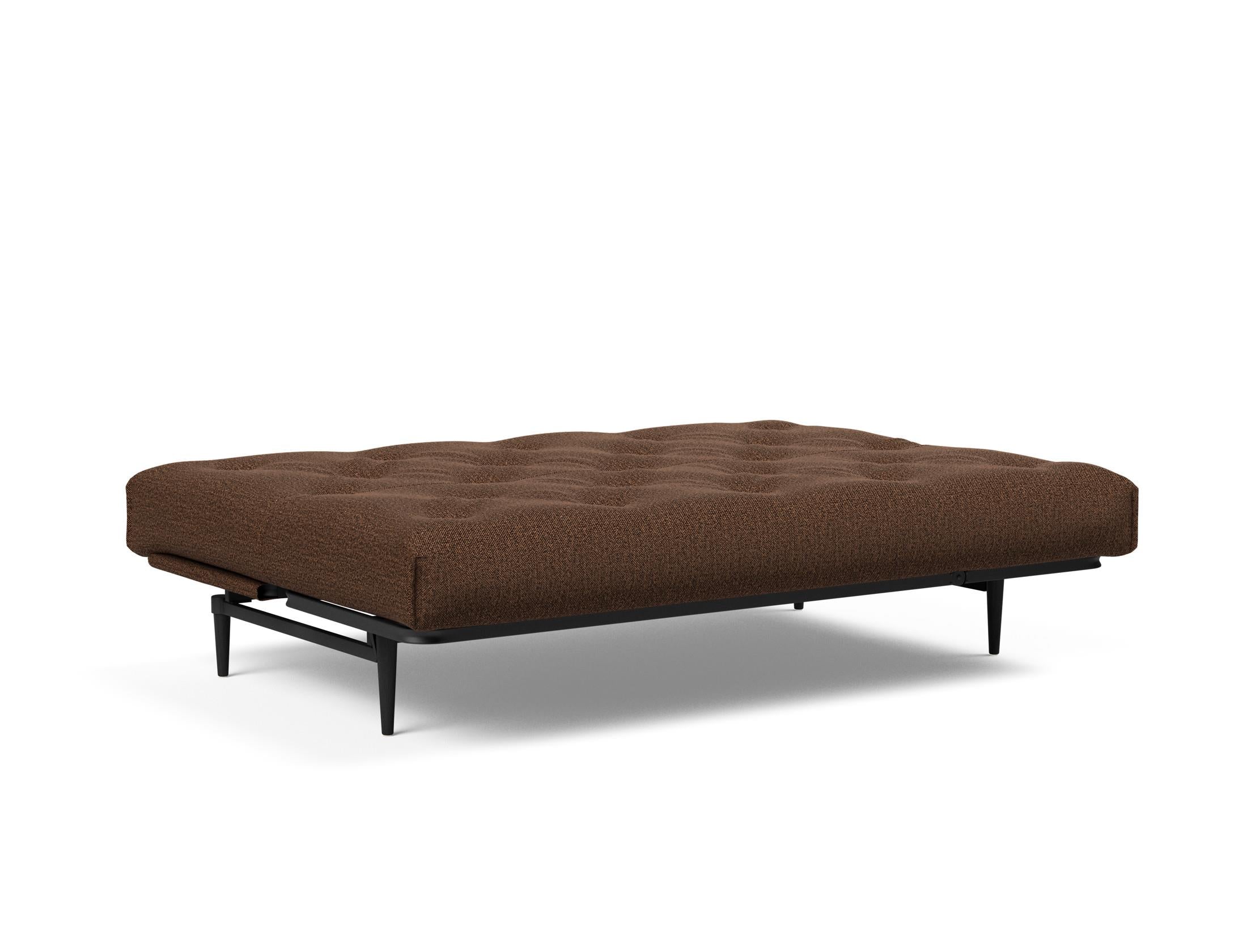 Entdecken Sie das Colpus Bettsofa 140 in Nordic Eiche schwarz von Innovation Living – modernes Design, hohe Funktionalität und individuellen Schlafkomfort.