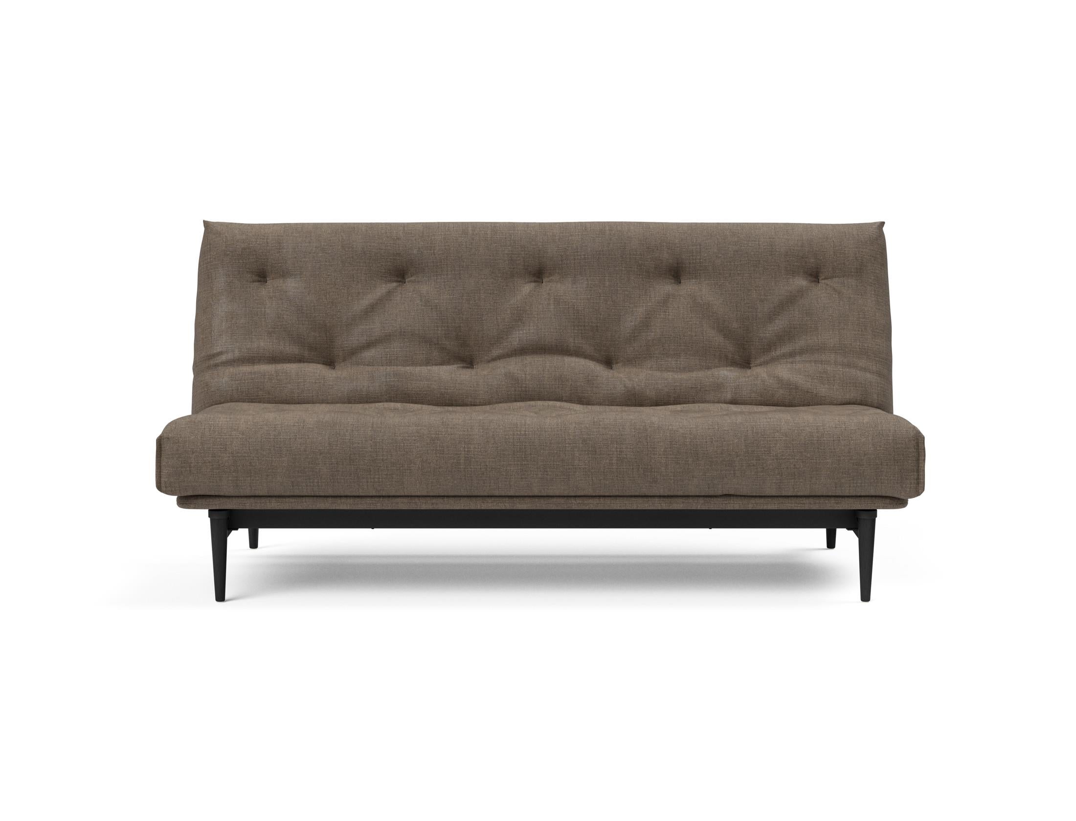 Erleben Sie das Colpus Bettsofa 140 in Nordic Eiche schwarz – ein elegantes Möbelstück, das als Sofa und Bett höchsten Komfort bietet.