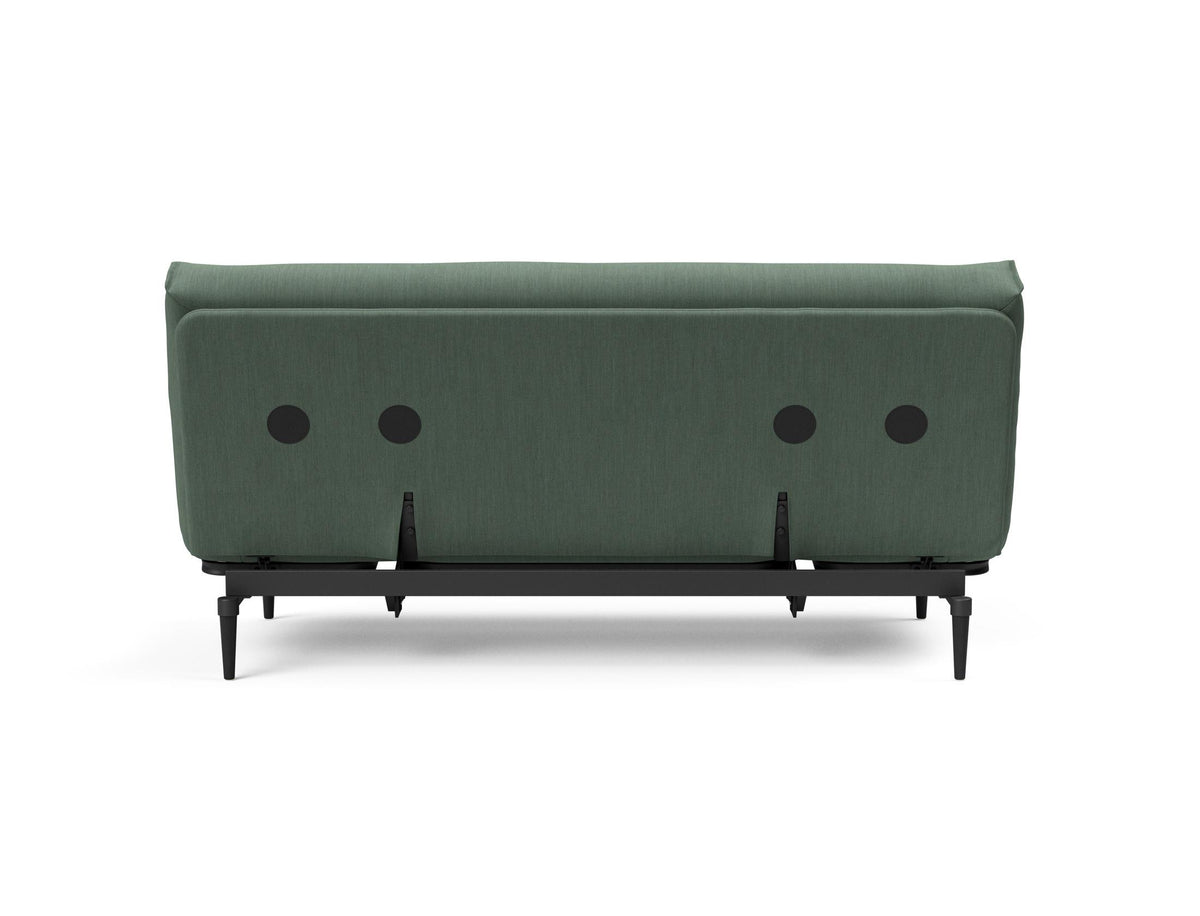 Colpus Bettsofa 140 Nordic Eiche schwarz Soft Spring in 518 Elegance Green präsentiert im Onlineshop von KAQTU Design AG. Bettsofa ist von Innovation Living