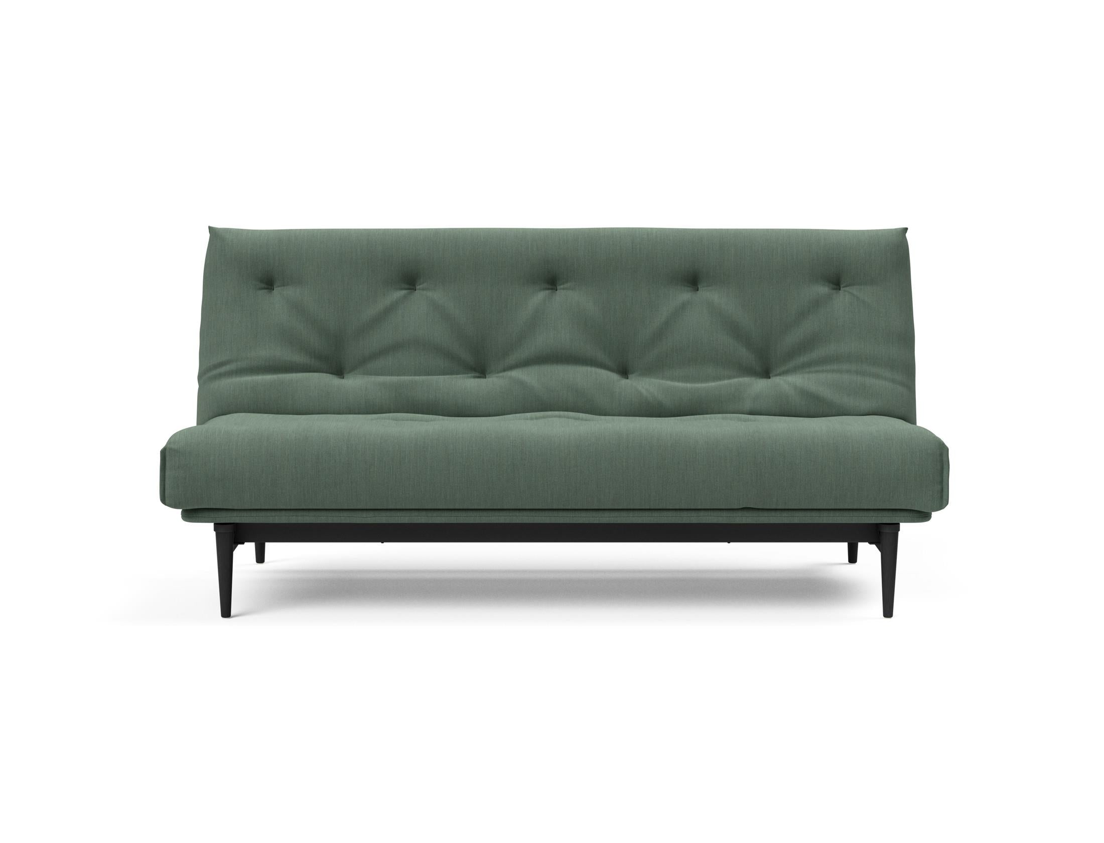 Erleben Sie das Colpus Bettsofa 140 in Nordic Eiche schwarz – ein elegantes Möbelstück, das als Sofa und Bett höchsten Komfort bietet.