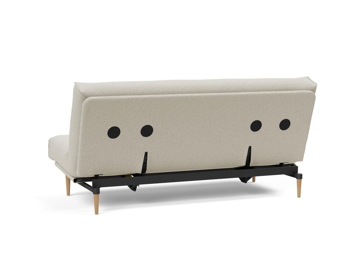 Colpus Bettsofa 140 Nordic mit Gestellbezug Soft Spring in 527 Mixed Dance Natural präsentiert im Onlineshop von KAQTU Design AG. Bettsofa ist von Innovation Living