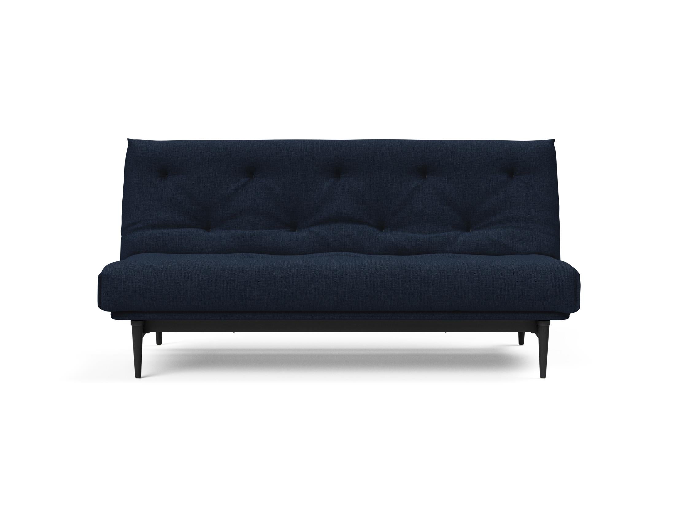 Elegantes Bettsofa Colpus in Nordic Eiche schwarz, 140 cm, mit weichem Soft Spring Bezug – perfekt für stilvolle Wohnräume und flexible Nutzung.