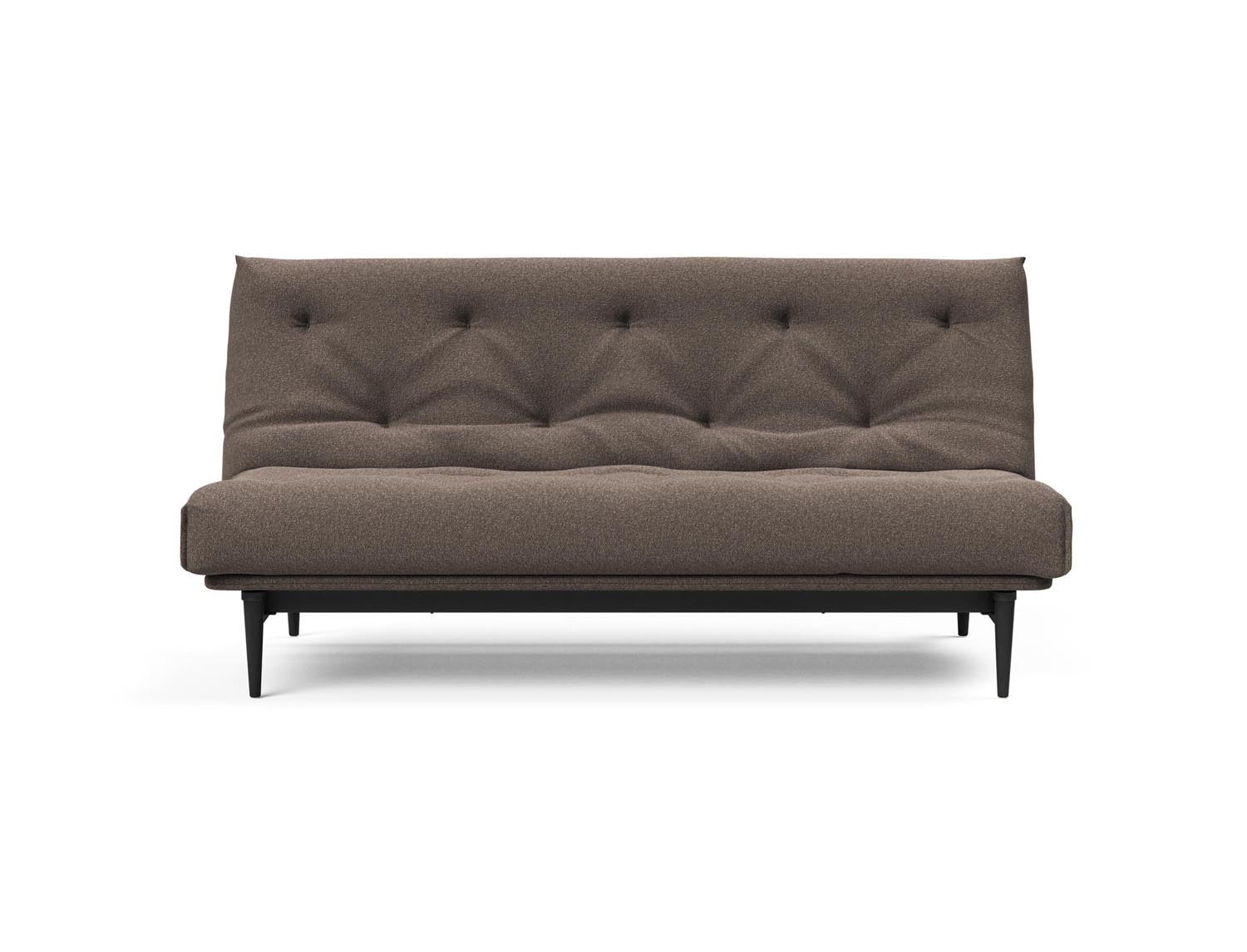 Stylisches Bettsofa Colpus in Nordic Eiche schwarz, 140 cm, mit weichem Soft Spring Bezug – perfekt für gemütliche Wohnräume.