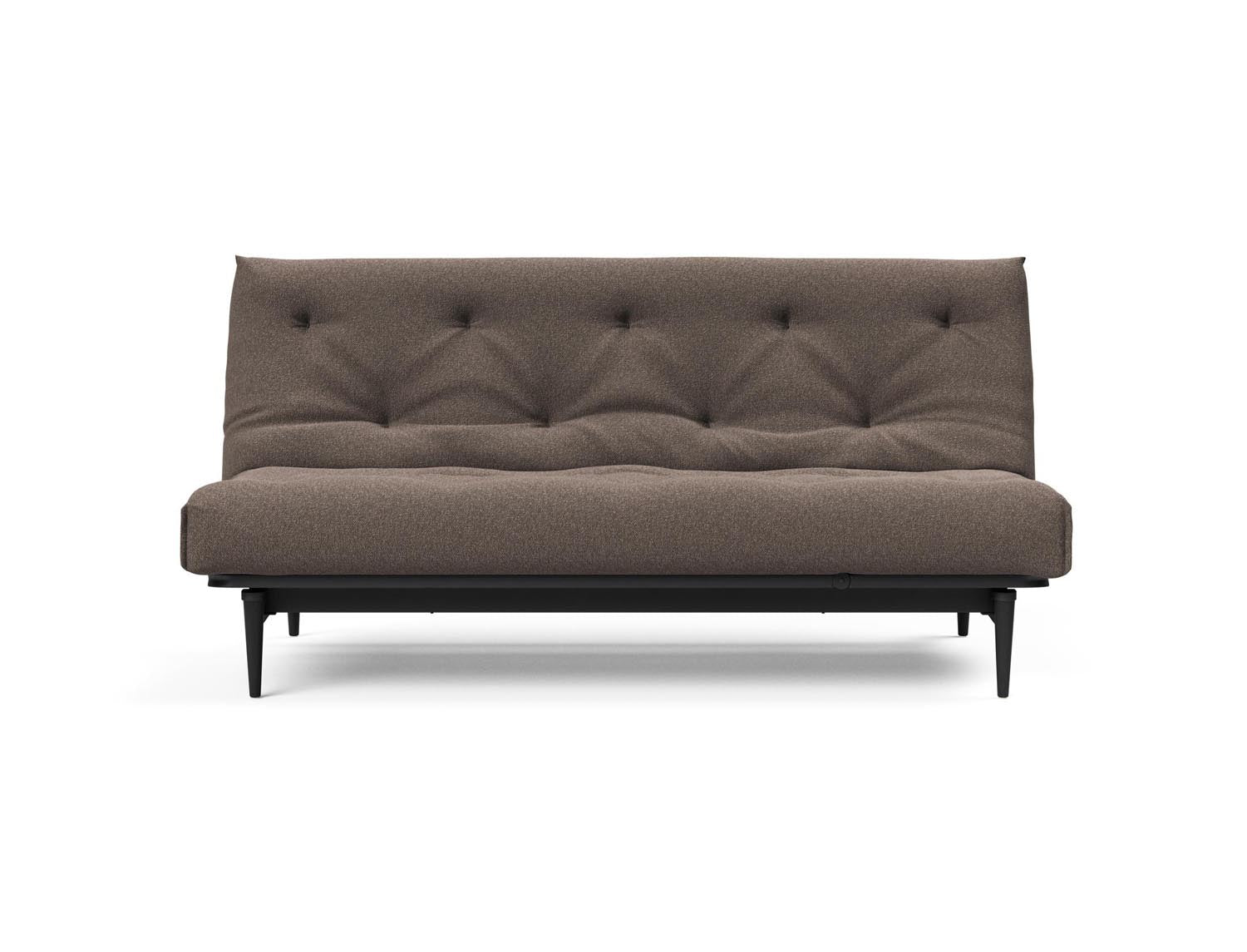 Modernes Colpus Bettsofa in Nordic Eiche schwarz, ideal für stilvolle Wohnräume, vereint Funktionalität und Design für entspannte Nächte.