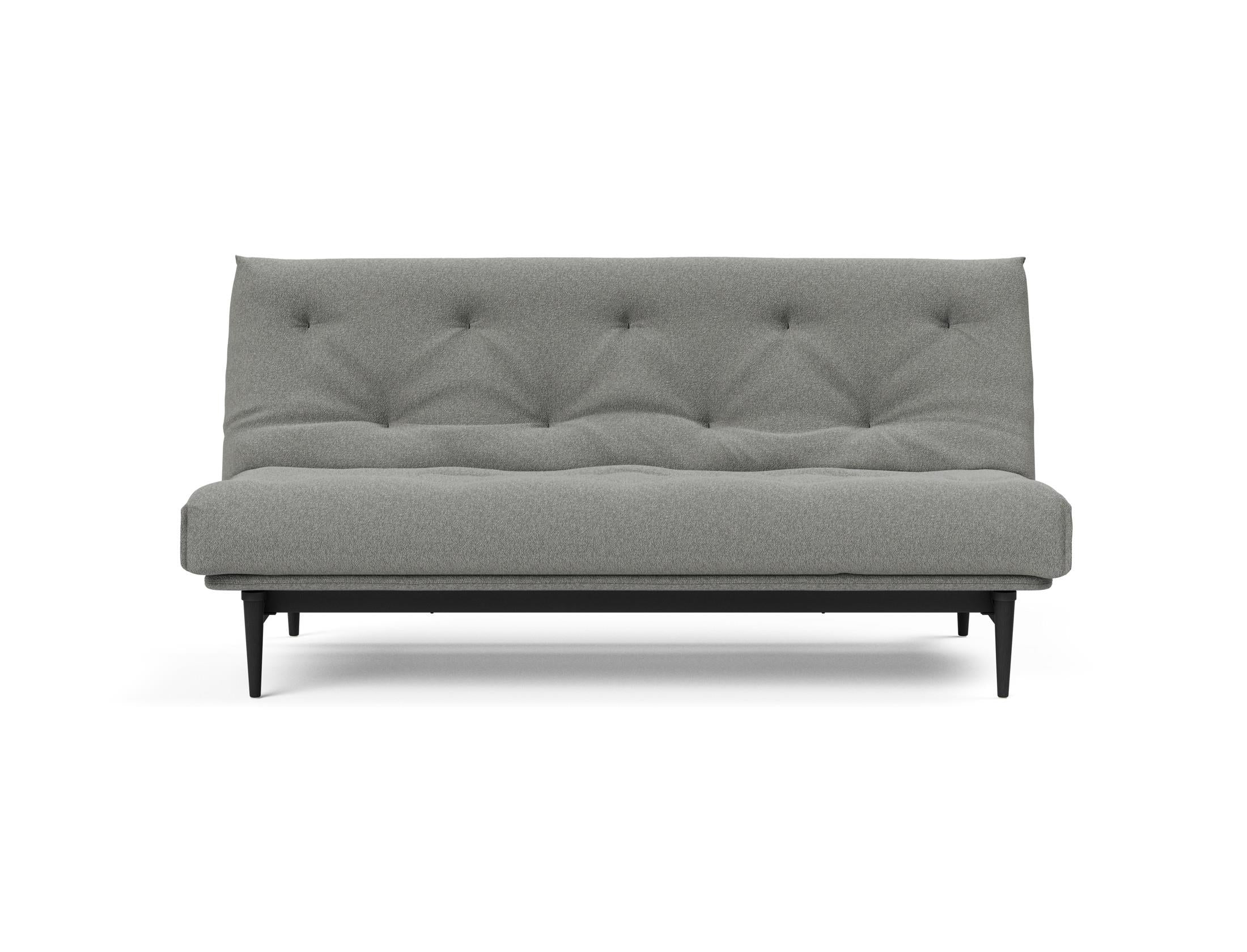 Elegantes Bettsofa Colpus in Nordic Eiche schwarz, 140 cm, mit weichem Soft Spring Bezug – perfekt für gemütliche Stunden und modernes Wohnen.