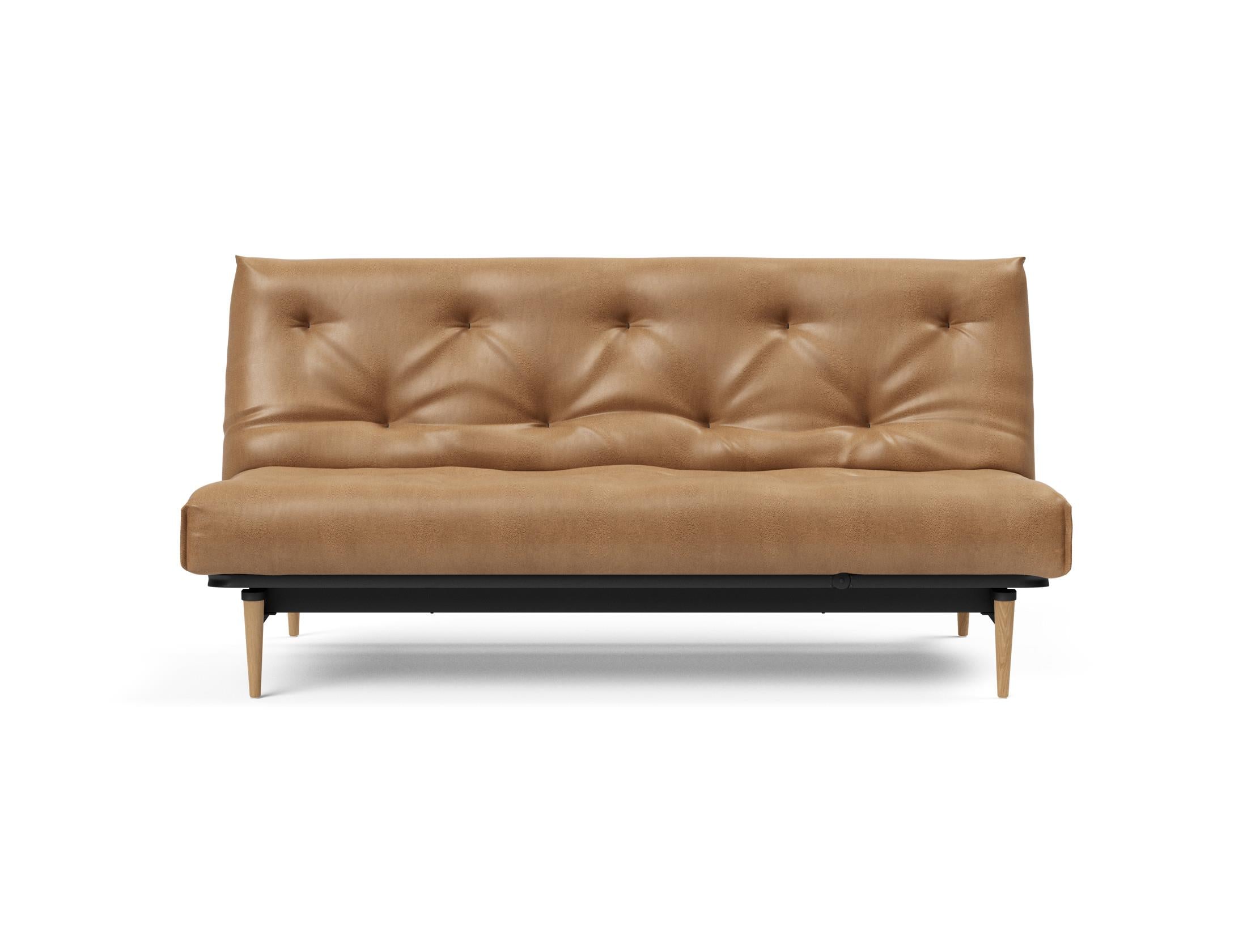 Stylisches Colpus Bettsofa 140 Nordic Soft Spring von Innovation Living, perfekt für kleine Räume und gemütliche Stunden.