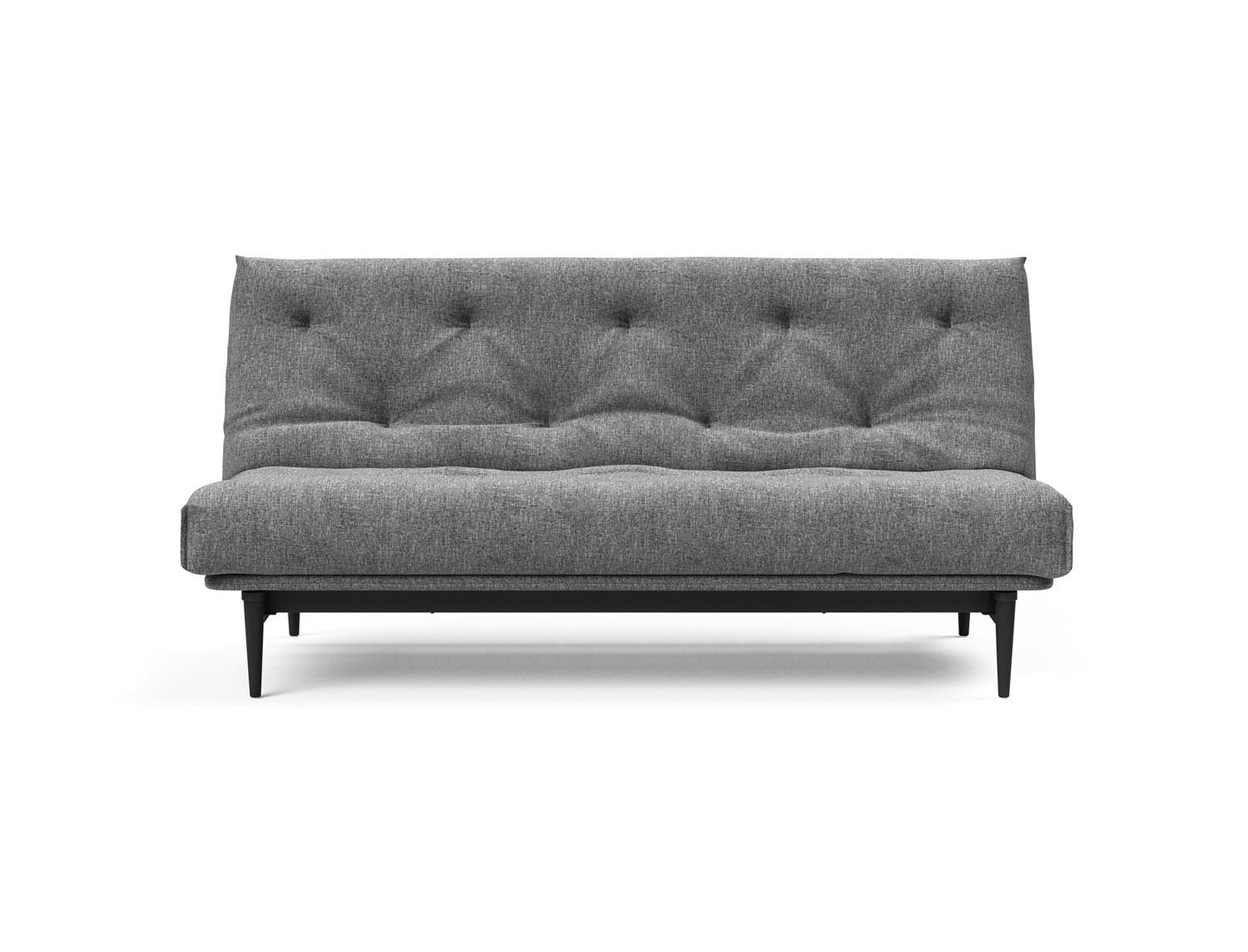 Modernes Bettsofa Colpus in Nordic Eiche schwarz, 140 cm, mit weichem Soft Spring Bezug – perfekt für stilvolle Entspannung und vielseitige Nutzung.