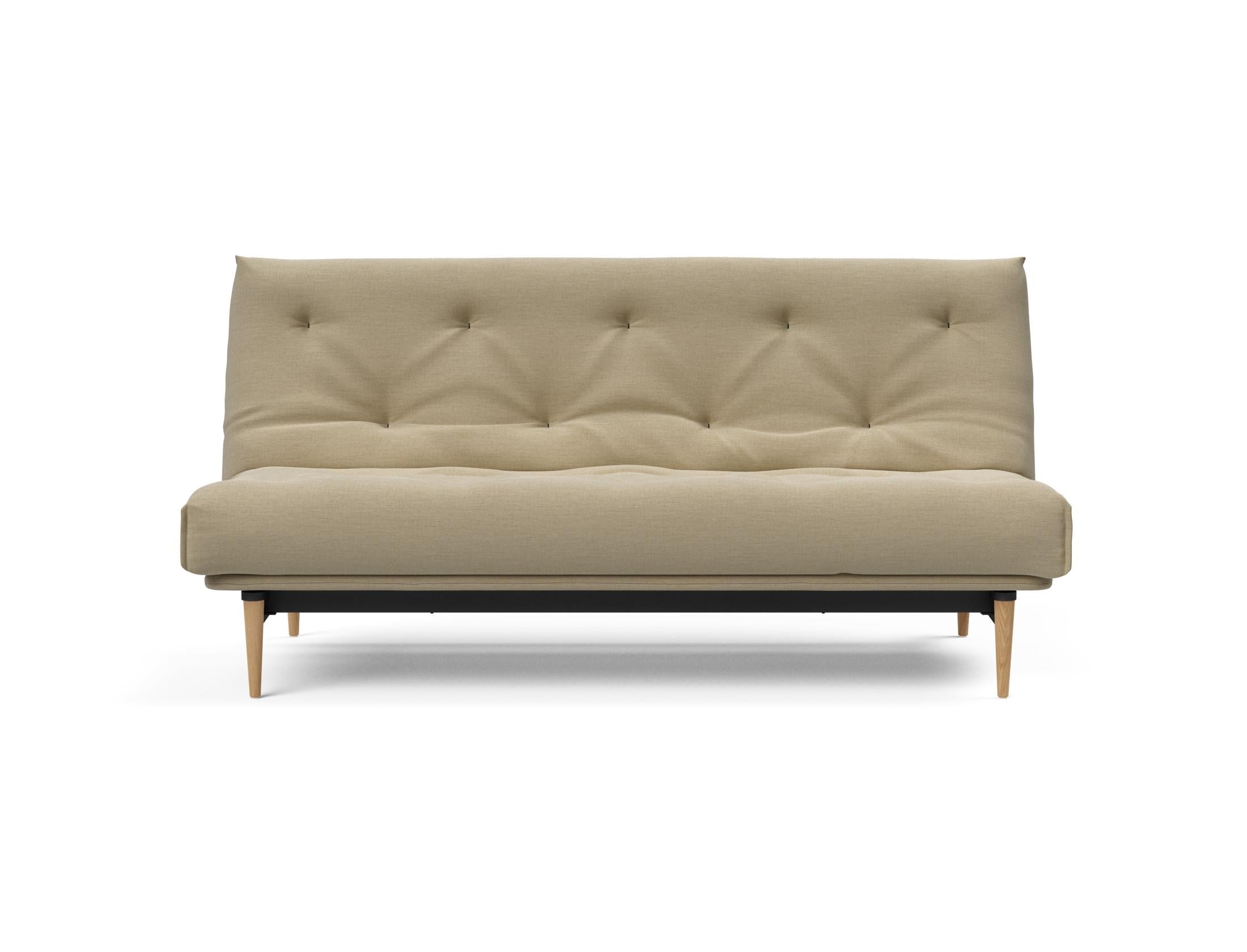 Stylisches Colpus Bettsofa 140 Nordic in elegantem Soft Spring Bezug, ideal für multifunktionale Wohnräume und komfortable Nächte.