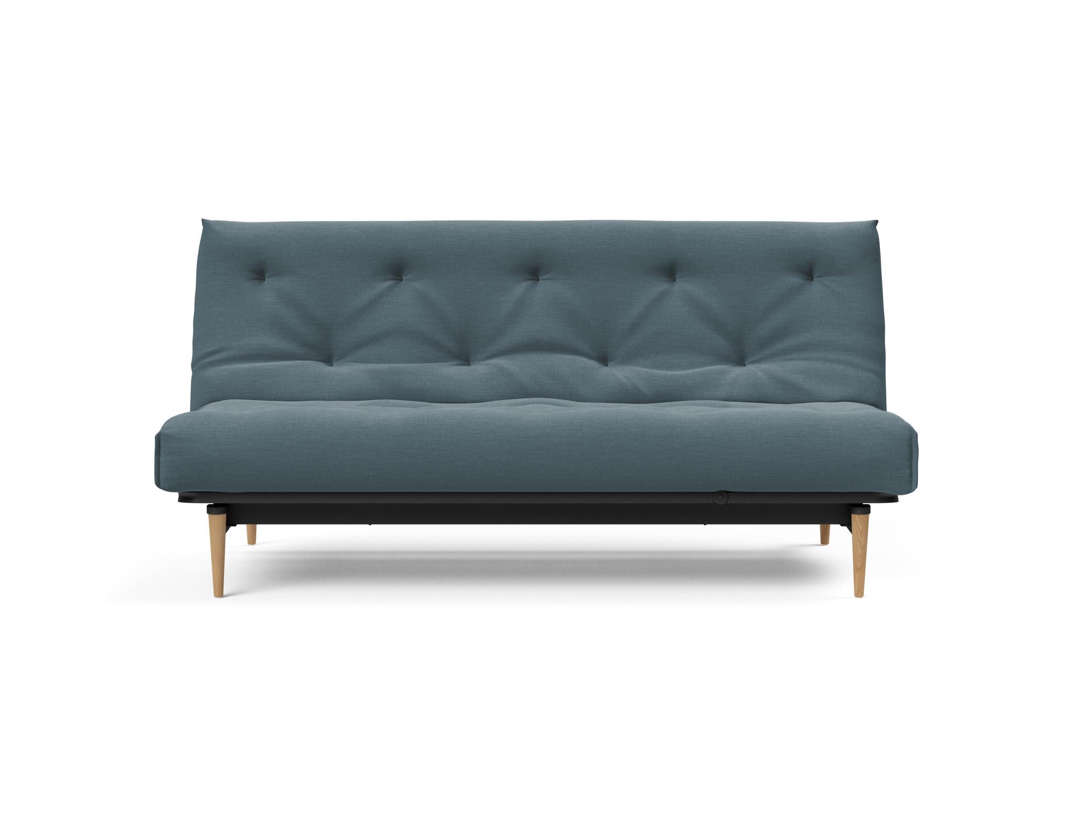 Stylisches Colpus Bettsofa 140 Nordic Soft Spring von Innovation Living, perfekt für gemütliche Nächte und stilvolle Wohnräume.