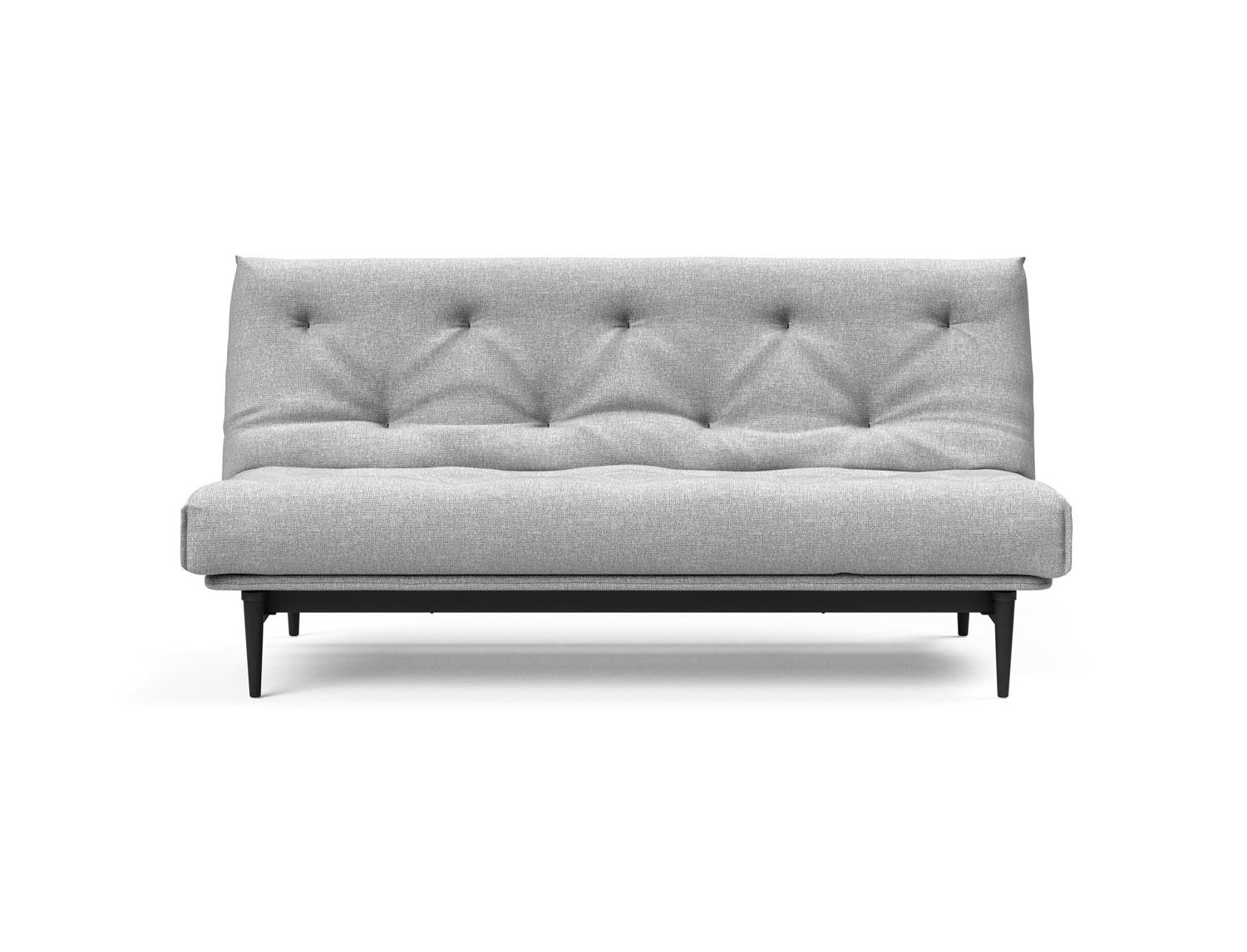 Stylisches Colpus Bettsofa in Nordic Eiche schwarz, 140 cm, mit komfortablem Soft Spring Bezug – ideal für entspannte Stunden und modernes Wohnen.