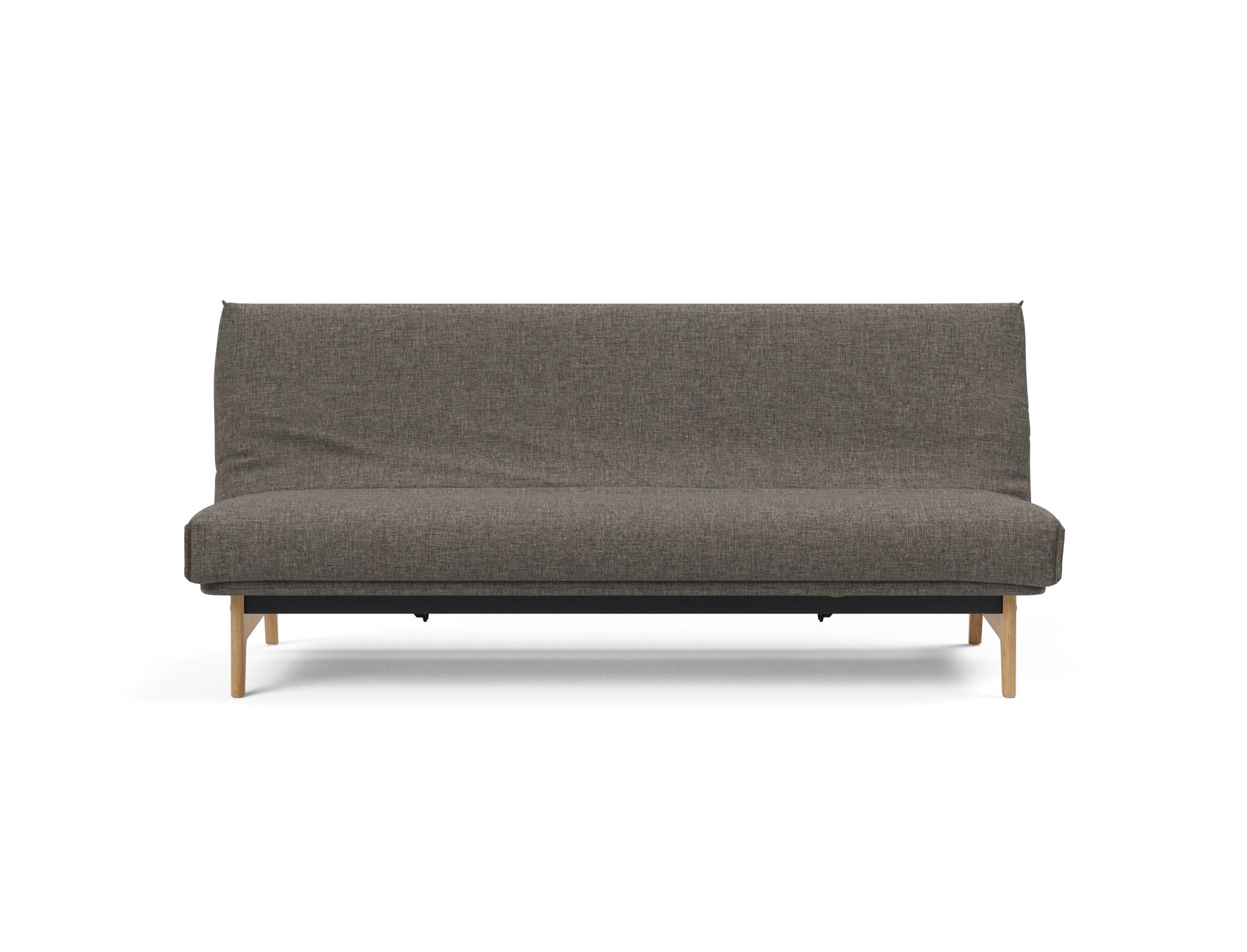 Entdecken Sie das Aslak 120 Bettsofa Nordic Cover von Innovation Living – minimalistisches Design, Soft Spring-Matratze und nachhaltige Qualität.