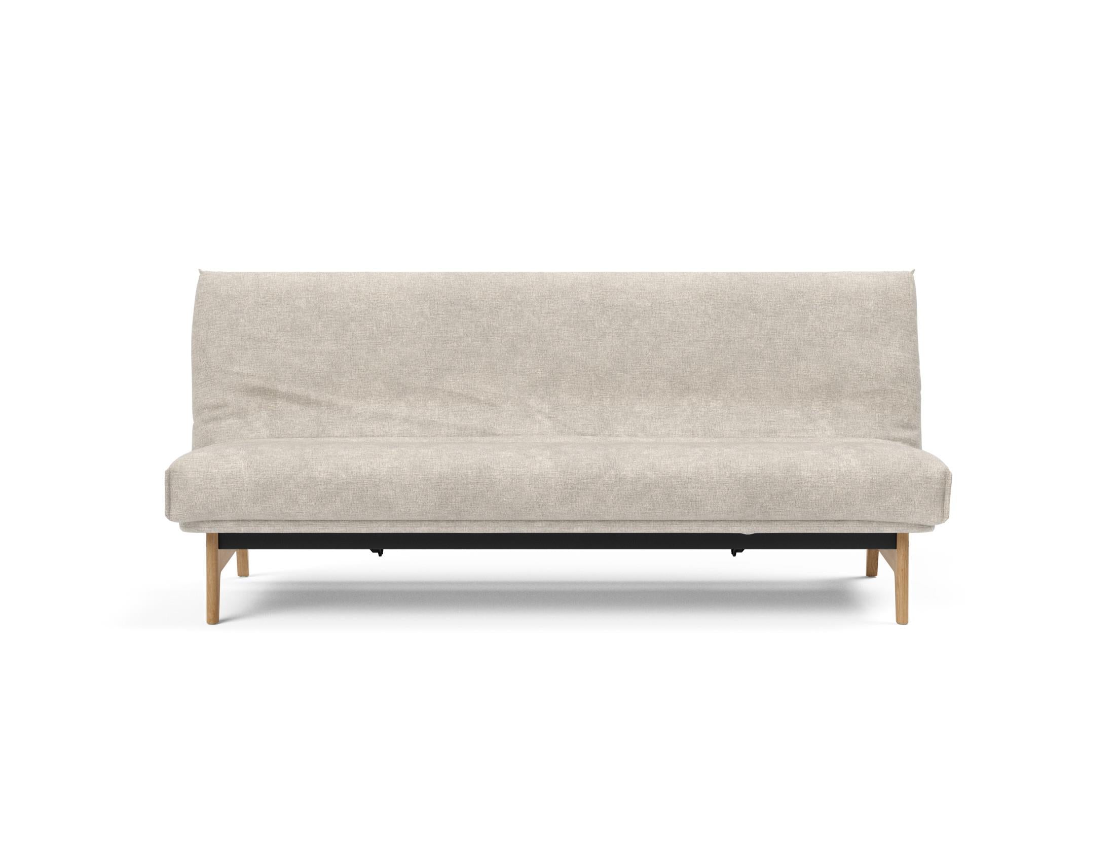 Entdecken Sie das Aslak 120 Bettsofa Nordic Cover: minimalistisches Design, außergewöhnlicher Komfort mit Soft Spring-Matratze und nachhaltiger Qualität.