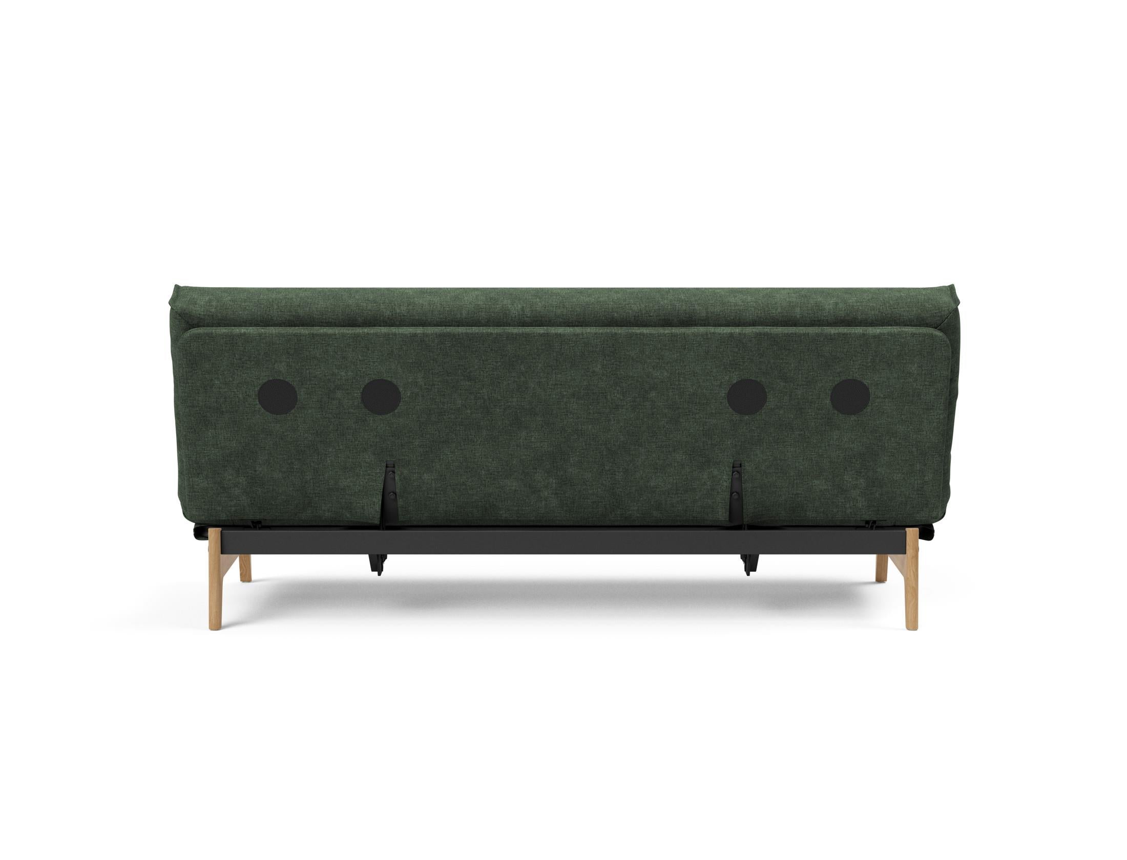 Erleben Sie das Aslak 120 Bettsofa Nordic Cover: skandinavische Eleganz, weiche Soft Spring-Matratze und umweltfreundliche Langlebigkeit.