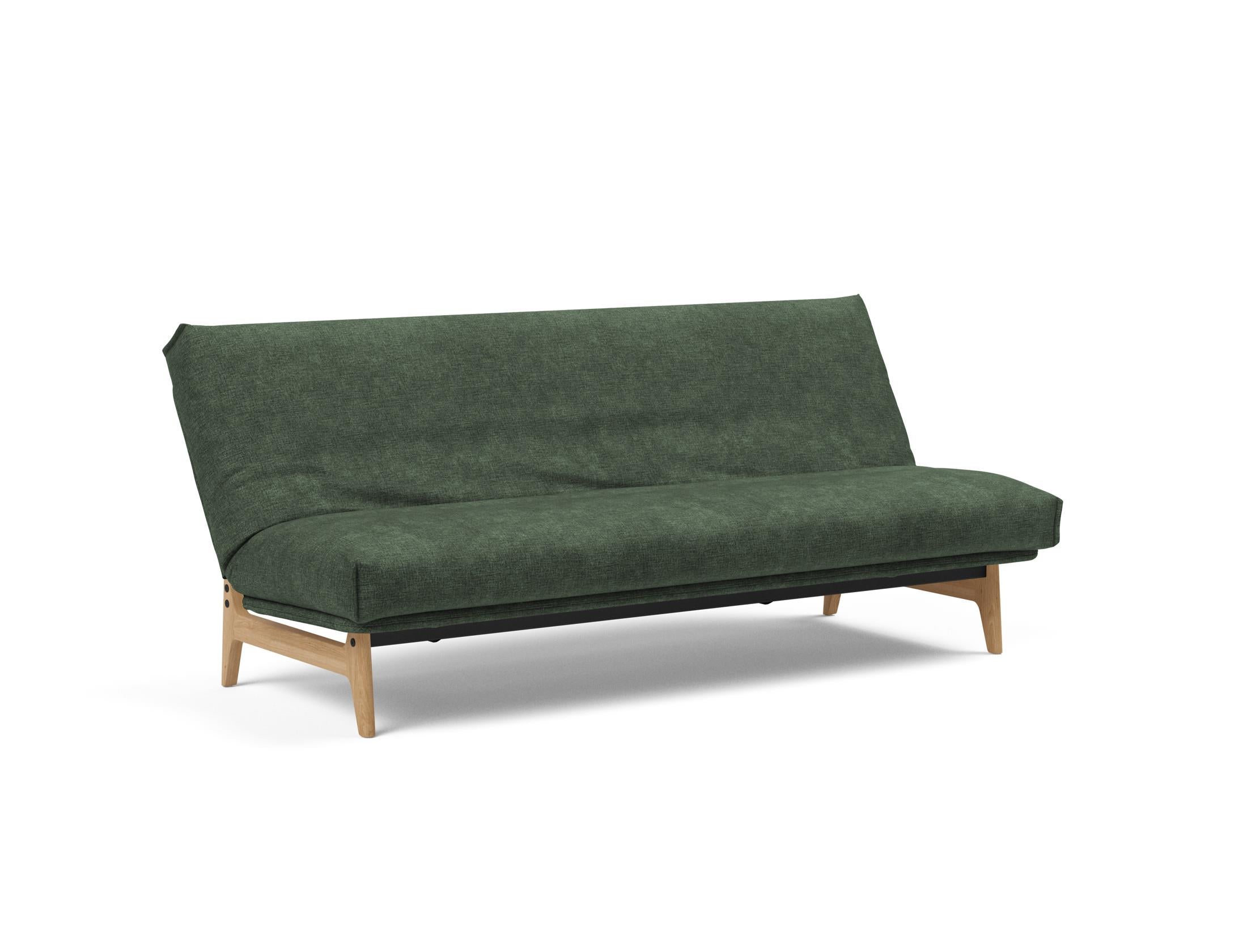 Erleben Sie das Aslak 120 Bettsofa Nordic Cover: skandinavische Eleganz, weiche Soft Spring-Matratze und umweltfreundliche Langlebigkeit.
