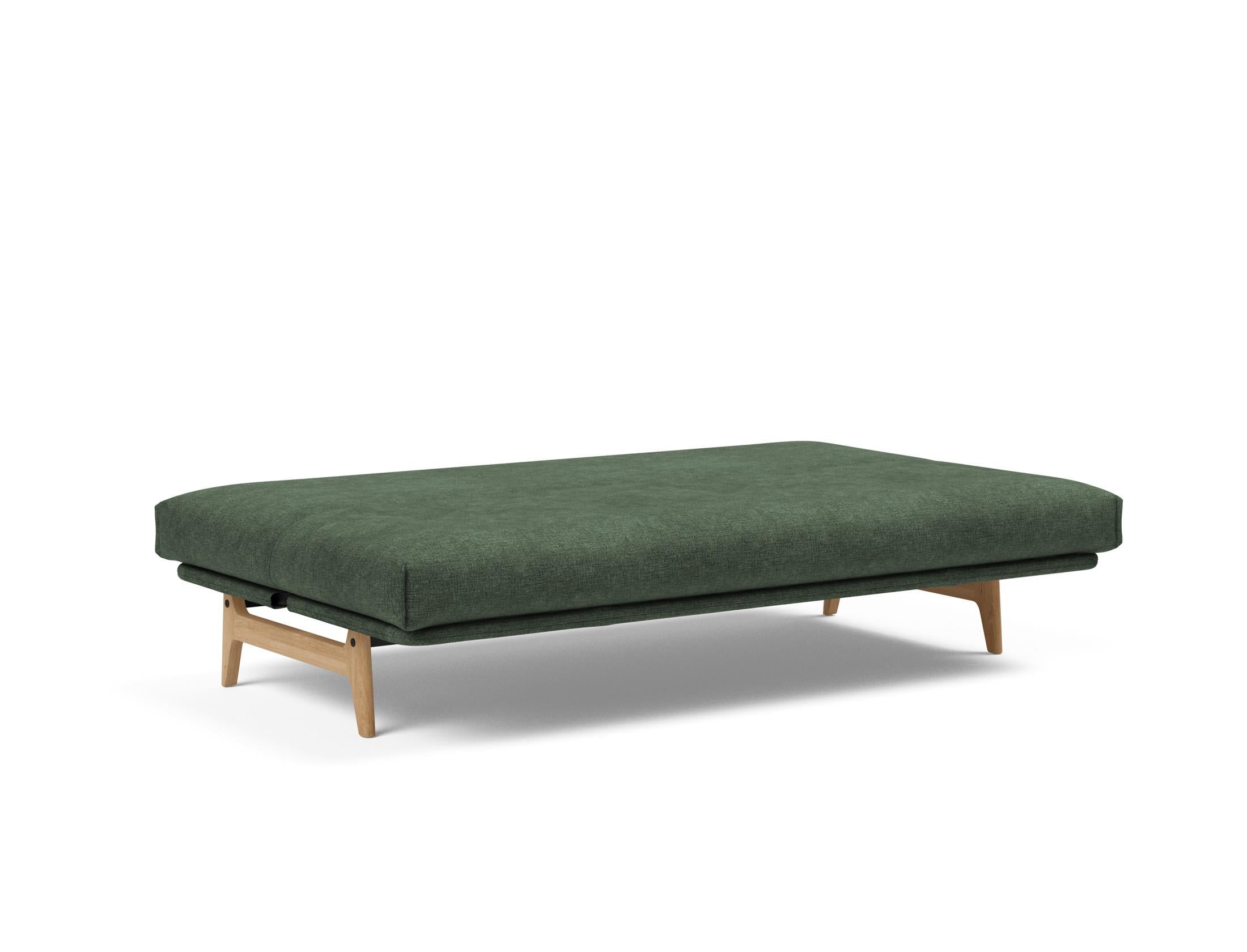 Erleben Sie das Aslak 120 Bettsofa Nordic Cover: skandinavische Eleganz, weiche Soft Spring-Matratze und umweltfreundliche Langlebigkeit.