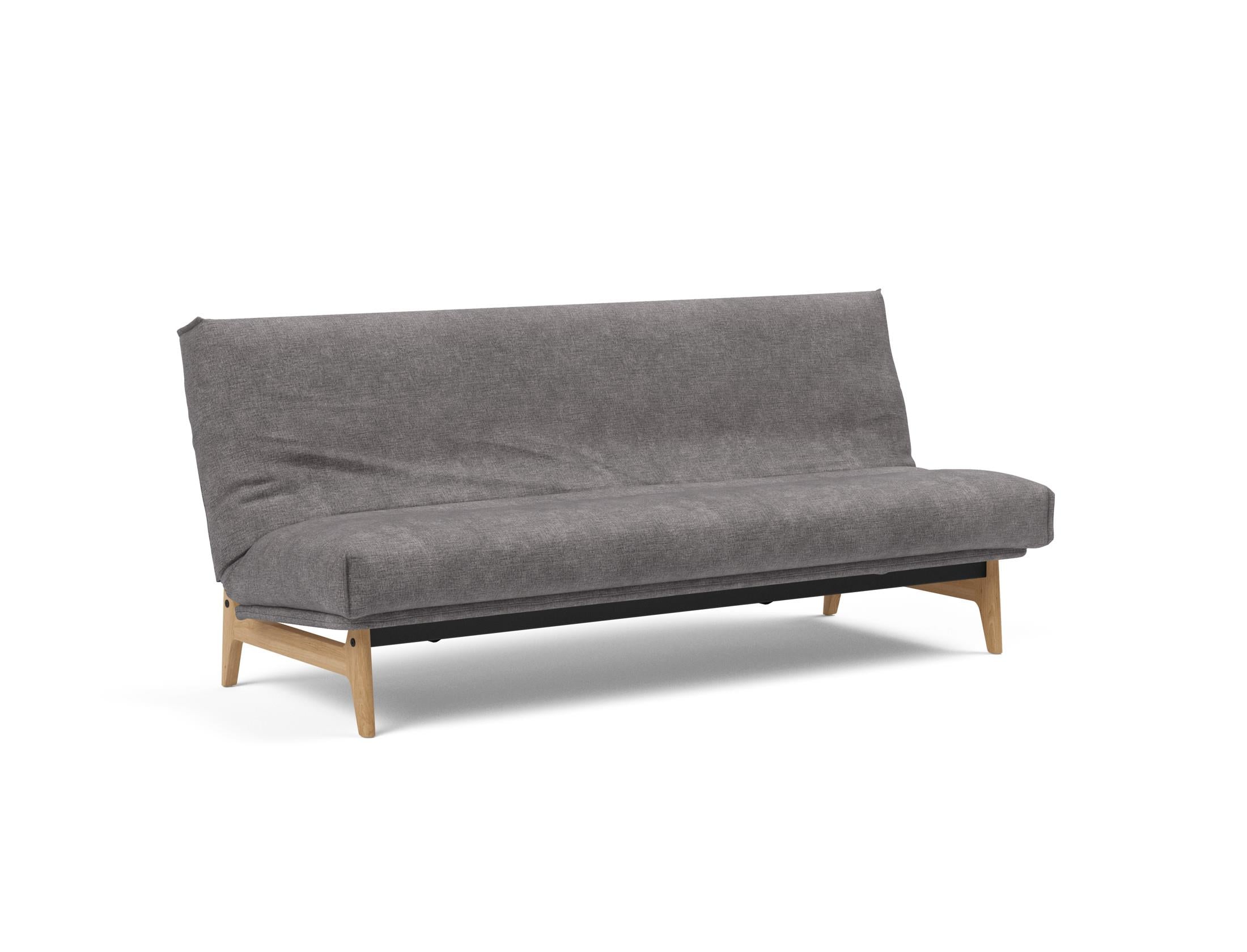 Erleben Sie das Aslak 120 Bettsofa Nordic Cover: skandinavische Eleganz, weiche Soft Spring-Matratze und umweltfreundliche Langlebigkeit.