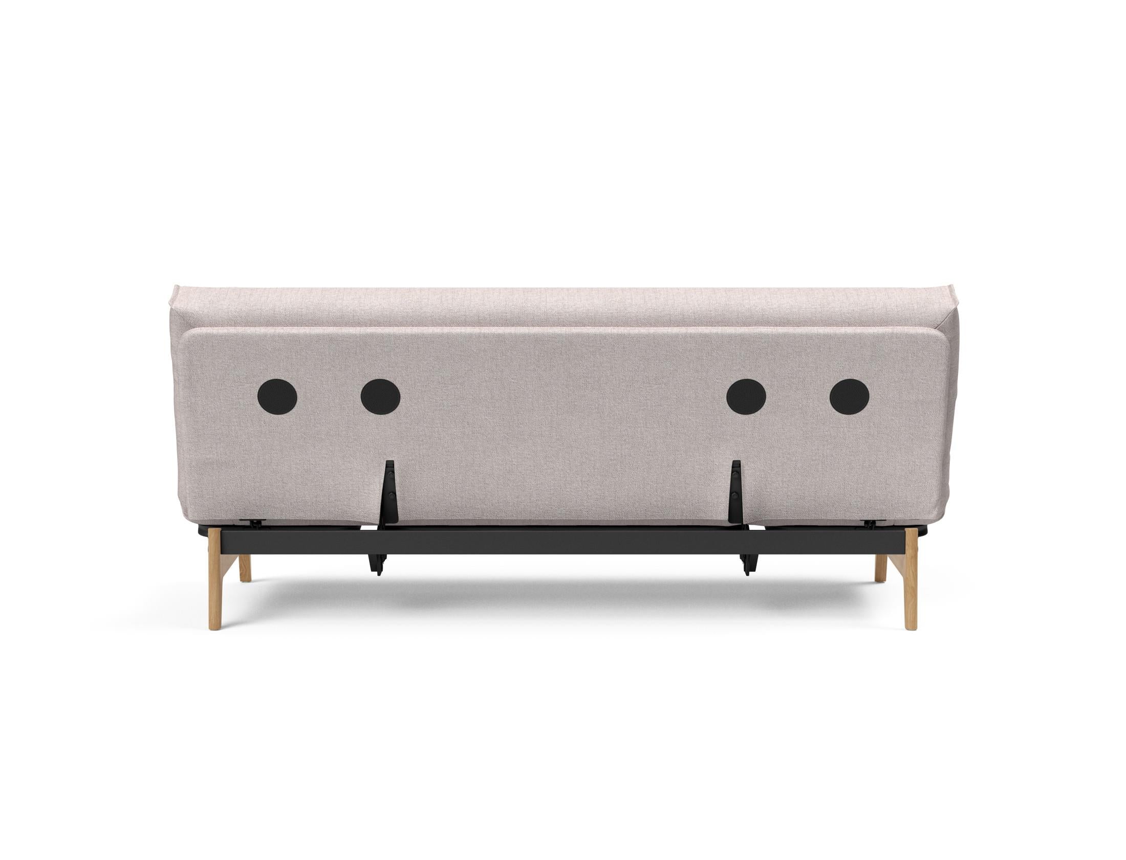 Erleben Sie das Aslak 120 Bettsofa Nordic Cover: skandinavische Eleganz, weiche Soft Spring-Matratze und umweltfreundliche Langlebigkeit.
