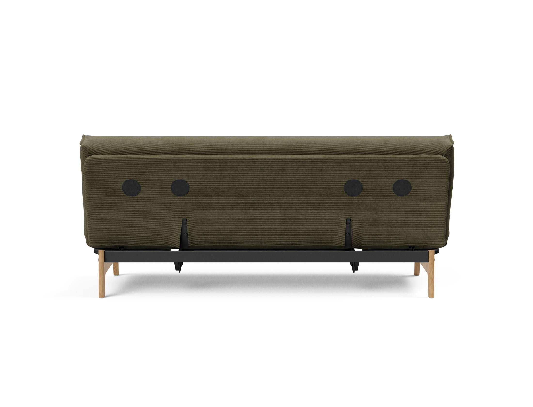 Erleben Sie das Aslak 120 Bettsofa Nordic Cover Soft Spring von Innovation Living – eine perfekte Kombination aus modernem Stil und optimalem Schlafkomfort.