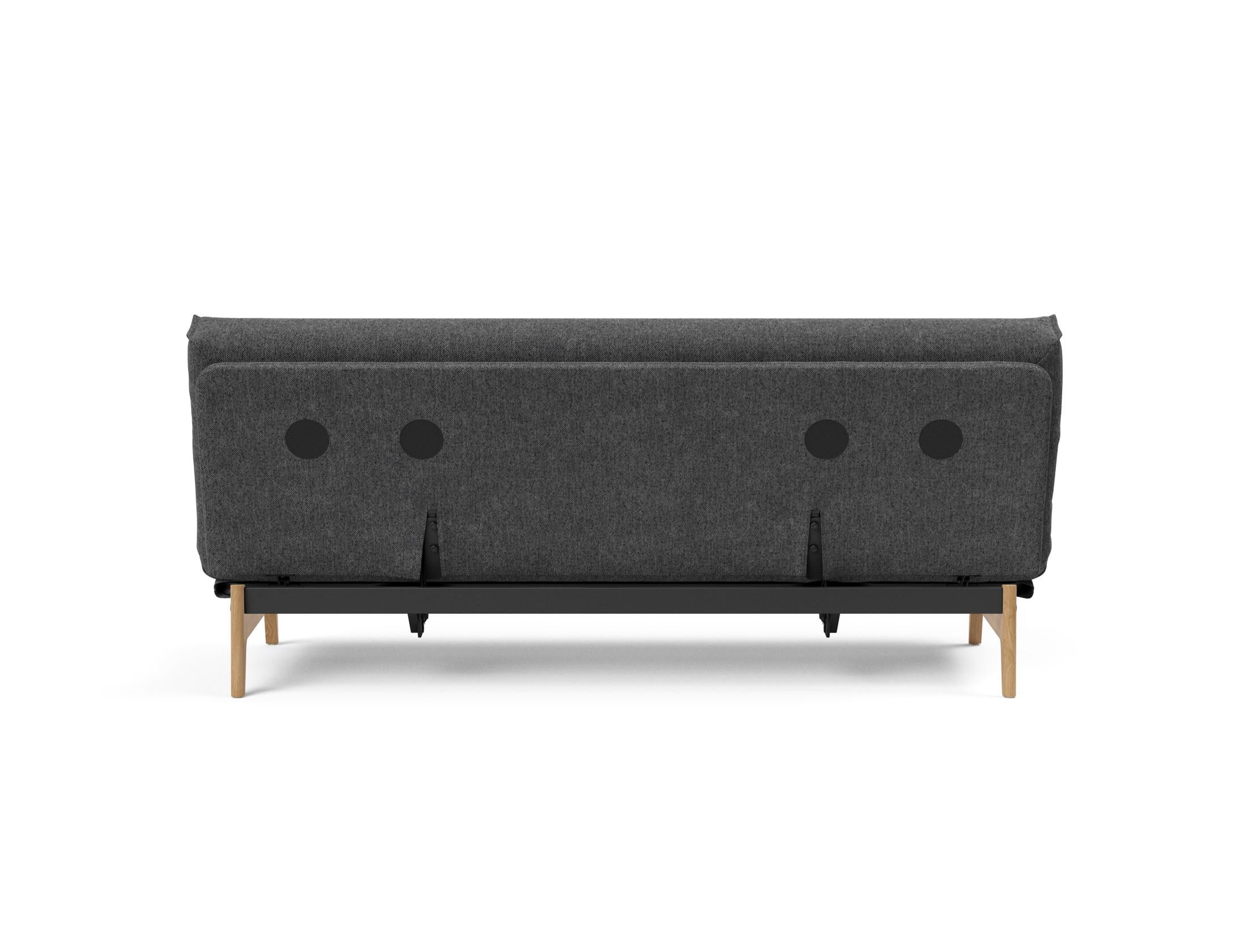 Erleben Sie das Aslak 120 Bettsofa Nordic Cover: skandinavische Eleganz, weiche Soft Spring-Matratze und umweltfreundliche Langlebigkeit.
