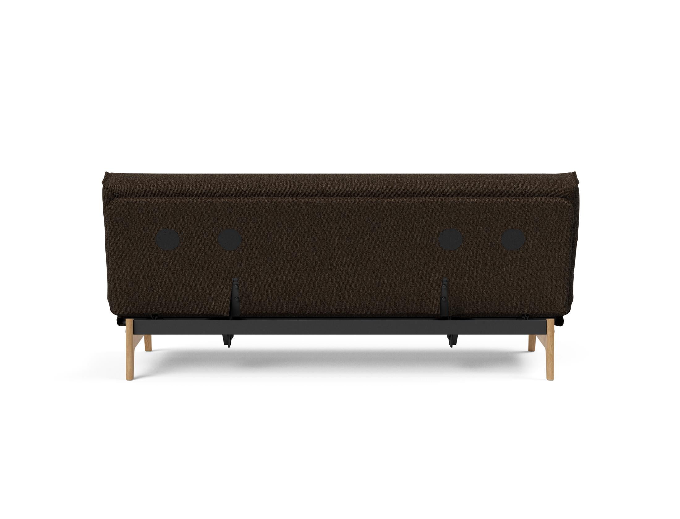 Erleben Sie das Aslak 120 Bettsofa Nordic Cover: skandinavische Eleganz, weiche Soft Spring-Matratze und umweltfreundliche Langlebigkeit.