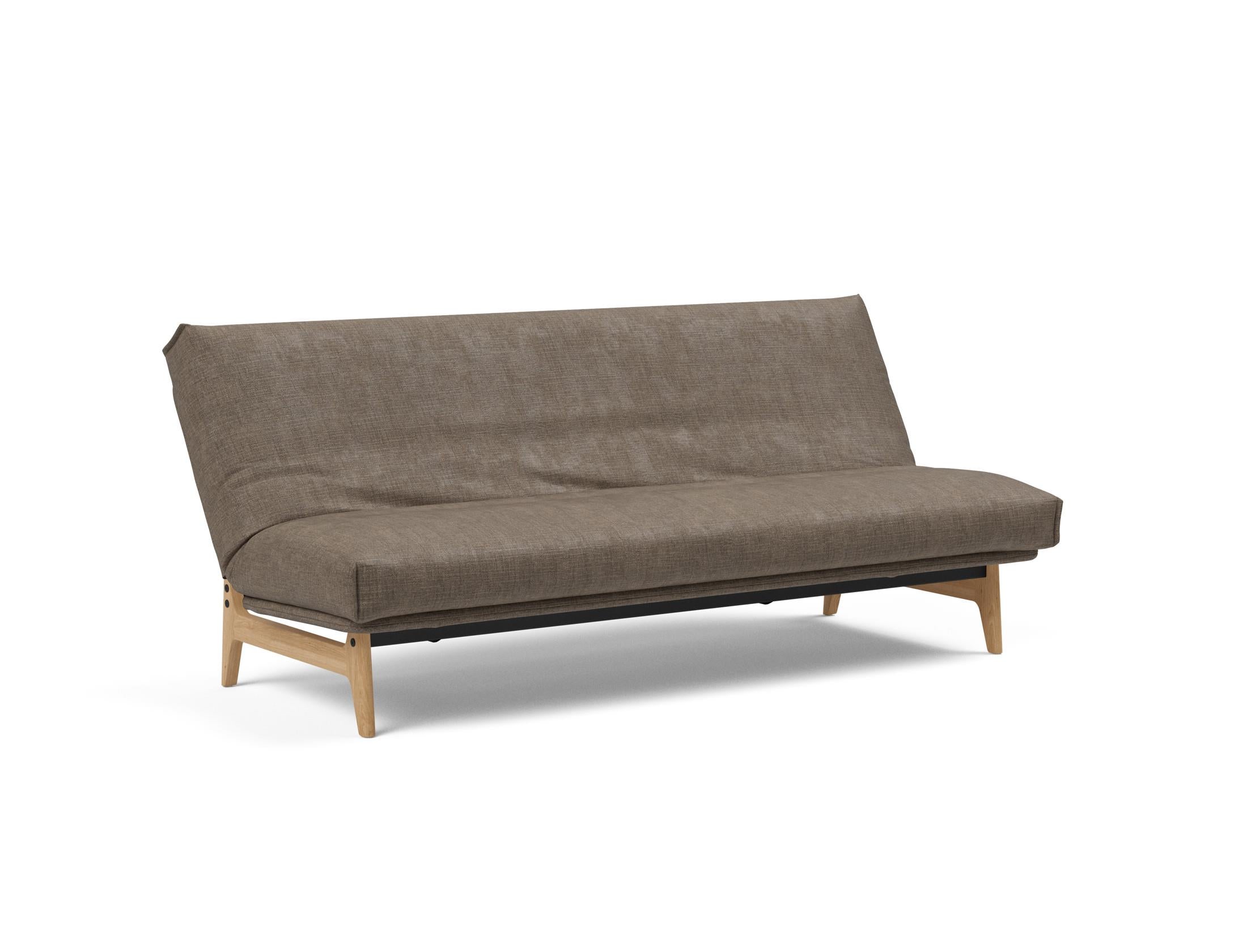 Erleben Sie das Aslak 120 Bettsofa Nordic Cover: skandinavische Eleganz, weiche Soft Spring-Matratze und umweltfreundliche Langlebigkeit.