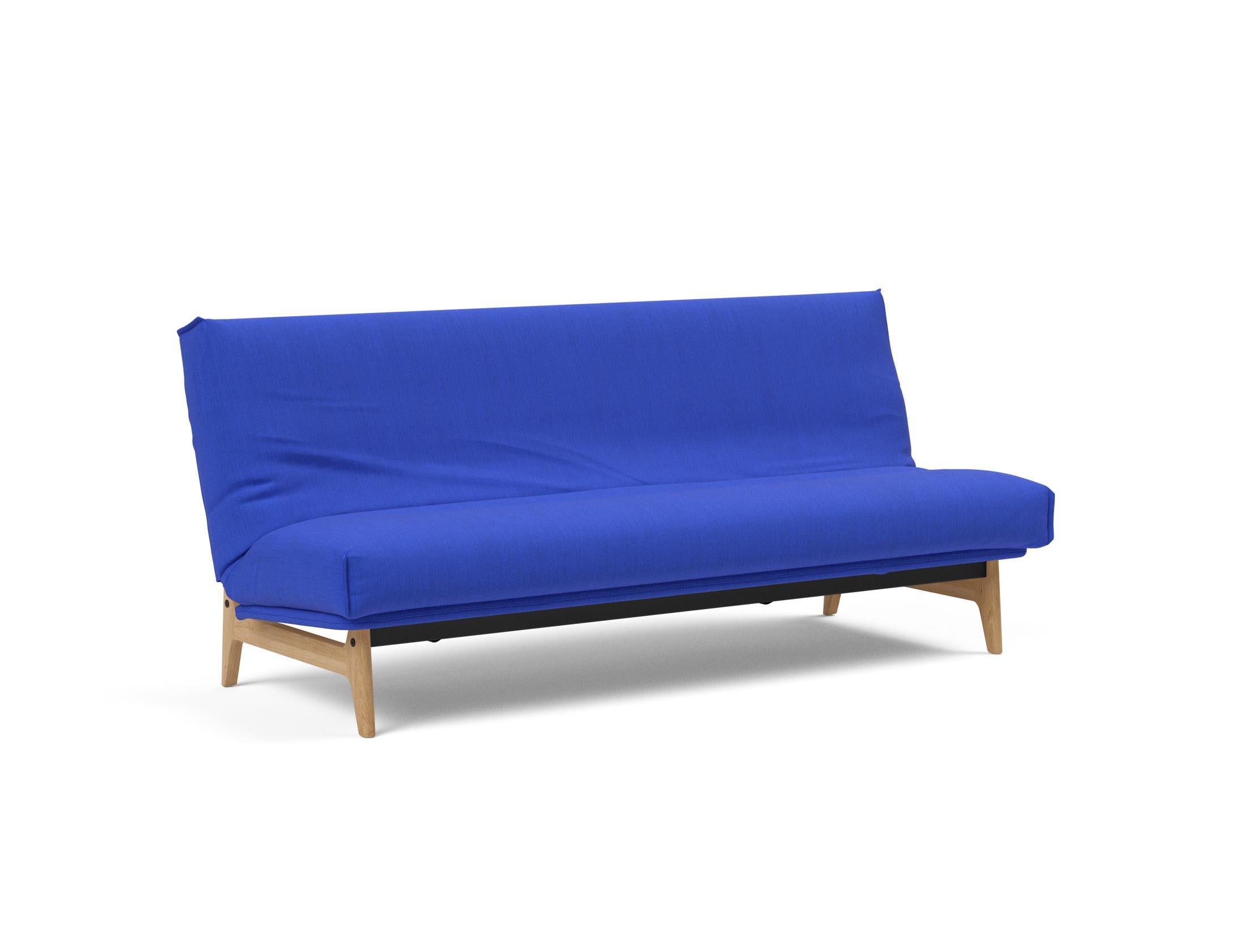 Erleben Sie das Aslak 120 Bettsofa Nordic Cover: skandinavische Eleganz, weiche Soft Spring-Matratze und umweltfreundliche Langlebigkeit.