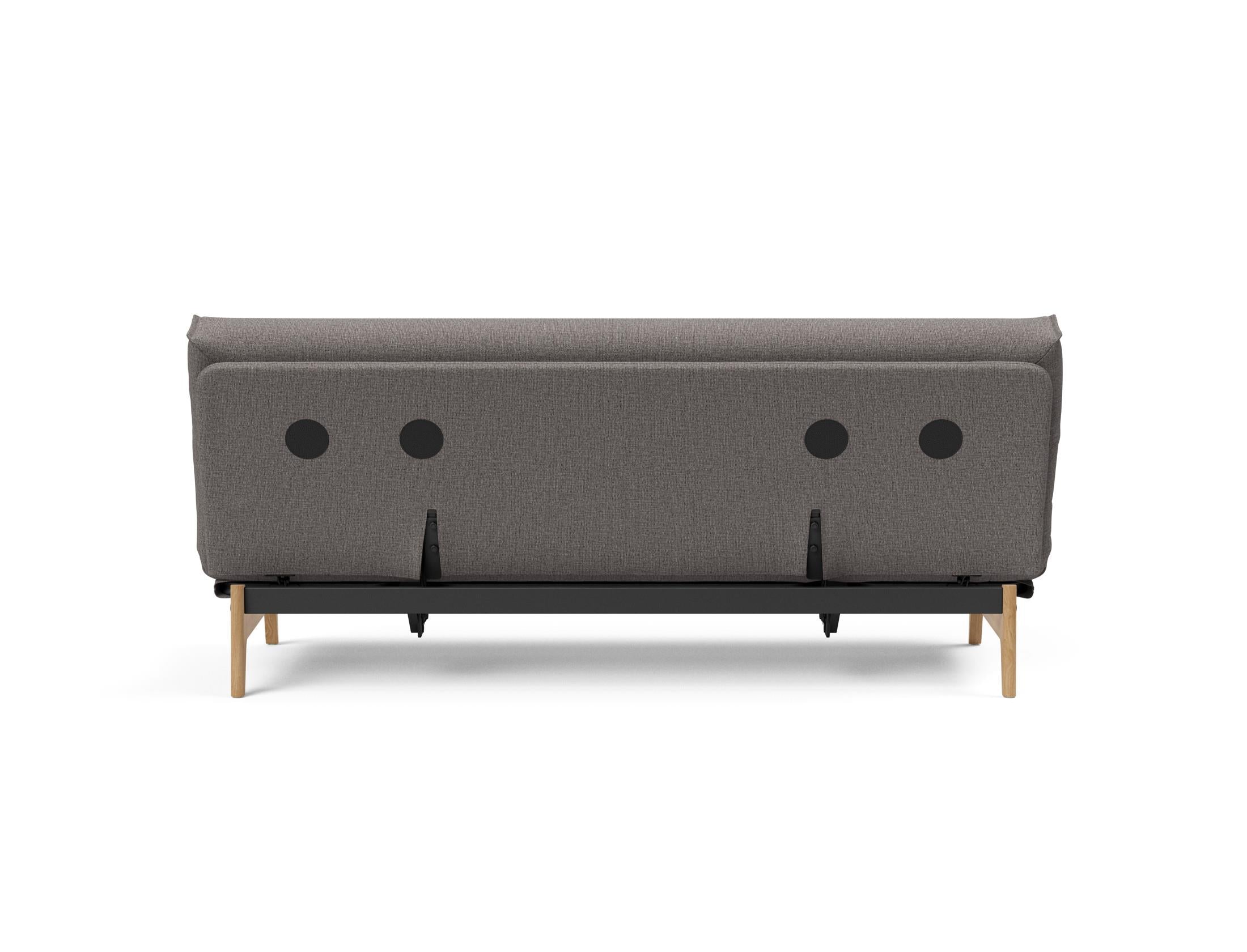 Erleben Sie das Aslak 120 Bettsofa Nordic Cover: skandinavische Eleganz, weiche Soft Spring-Matratze und umweltfreundliche Langlebigkeit.